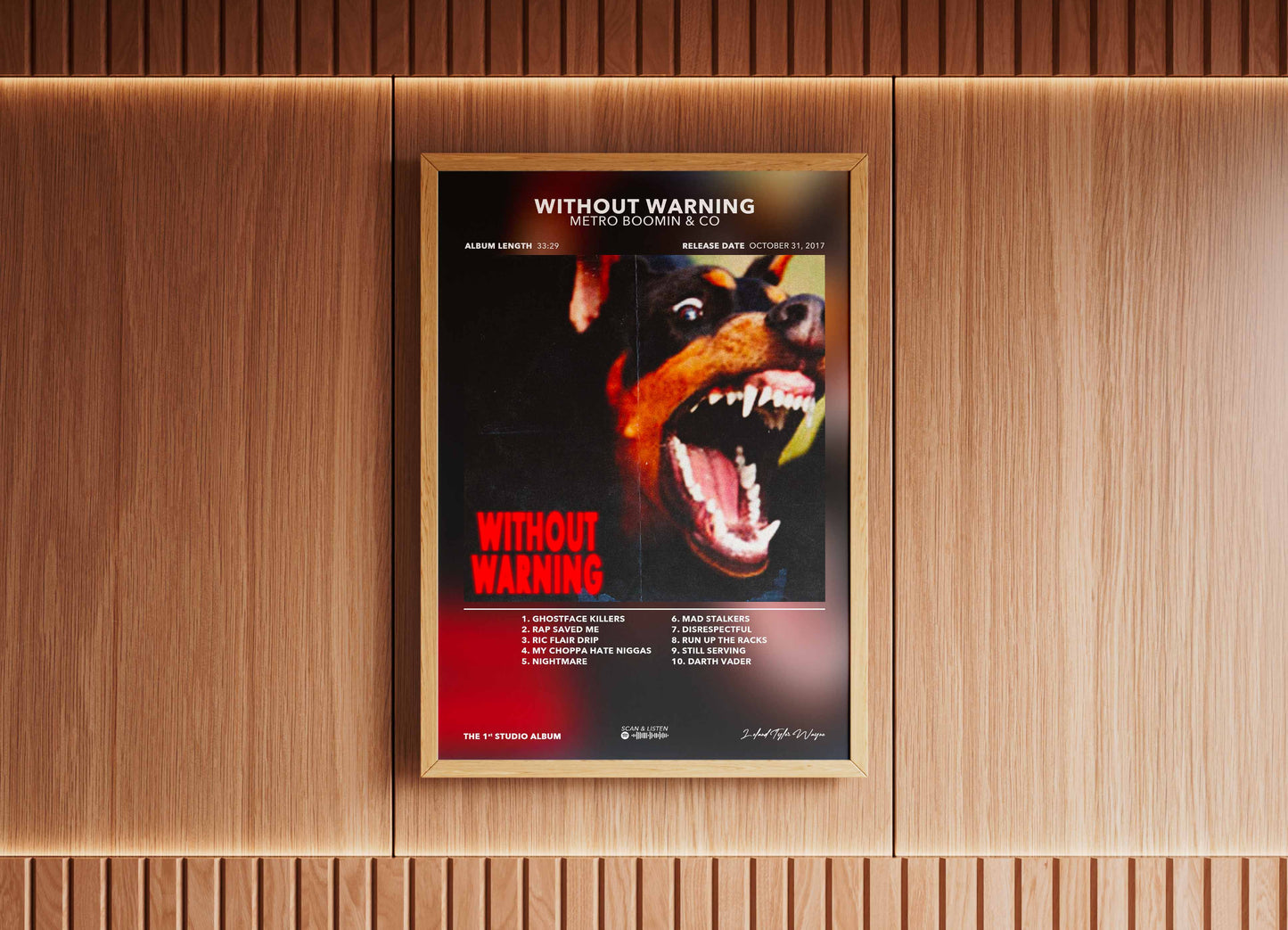 Poster Without Warning Metro Boomin