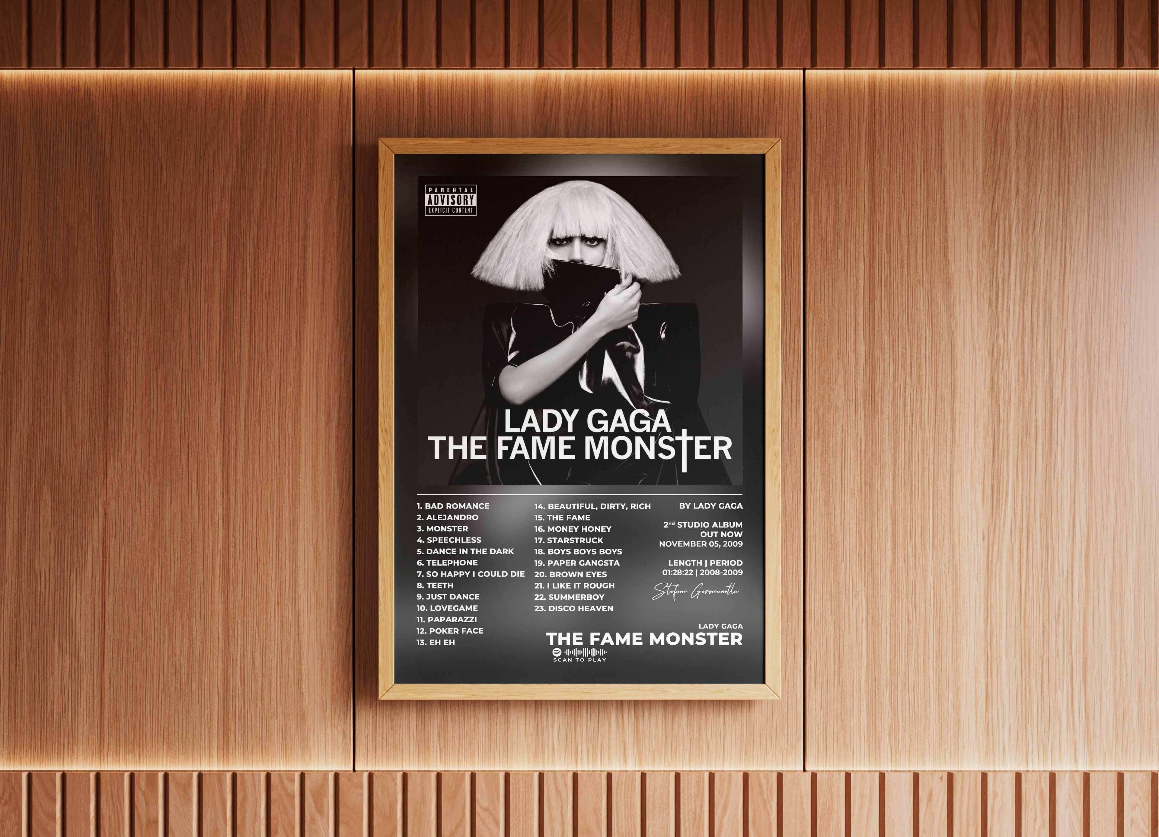 The Fame Monster Lady Gaga Poster - Backyard