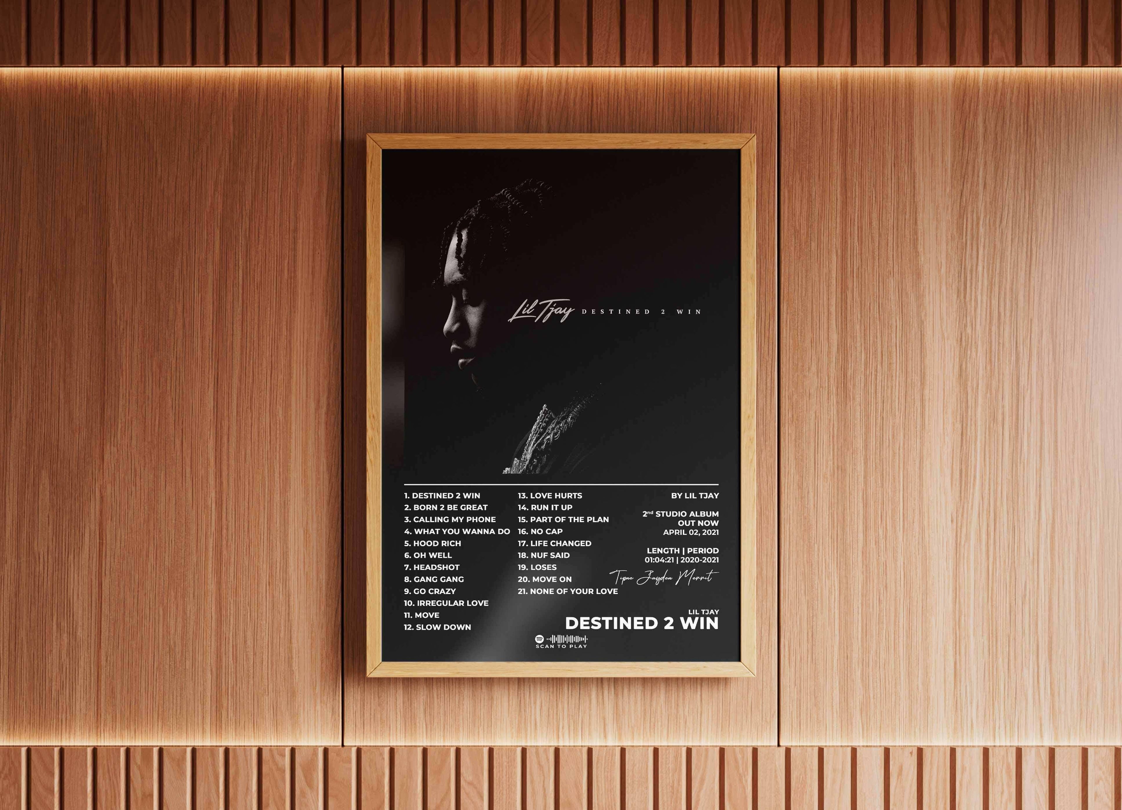 Destined 2 Win Lil Tjay Poster - Backyard