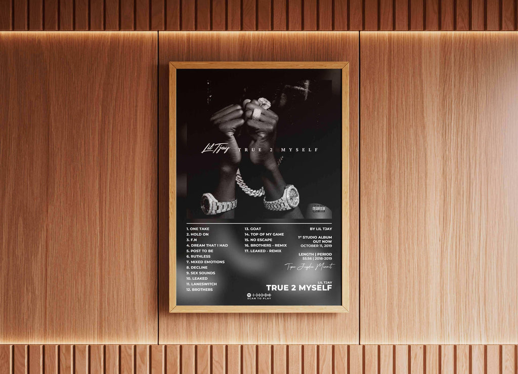 True 2 Myself Lil Tjay Poster - Backyard
