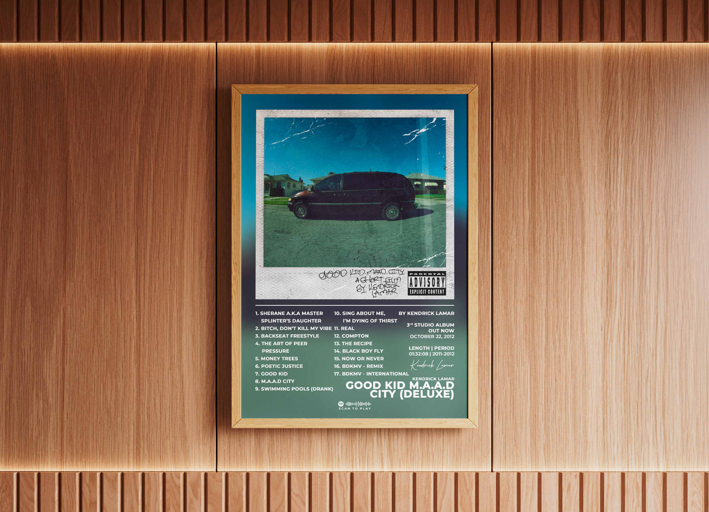 Good Kid M.A.A.D City Kendrick Lamar Poster