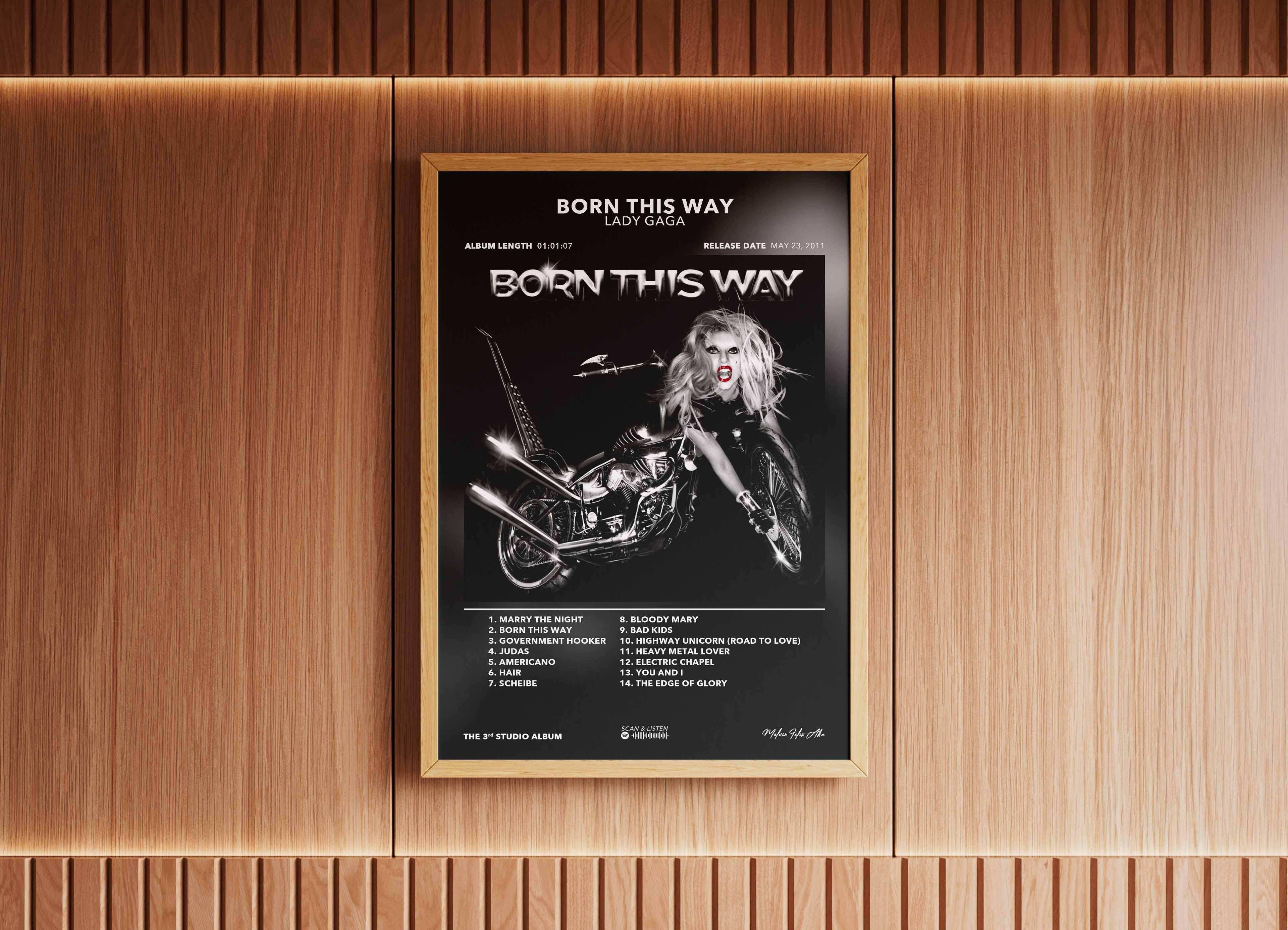 Poster Born This Way Lady Gaga - Backyard