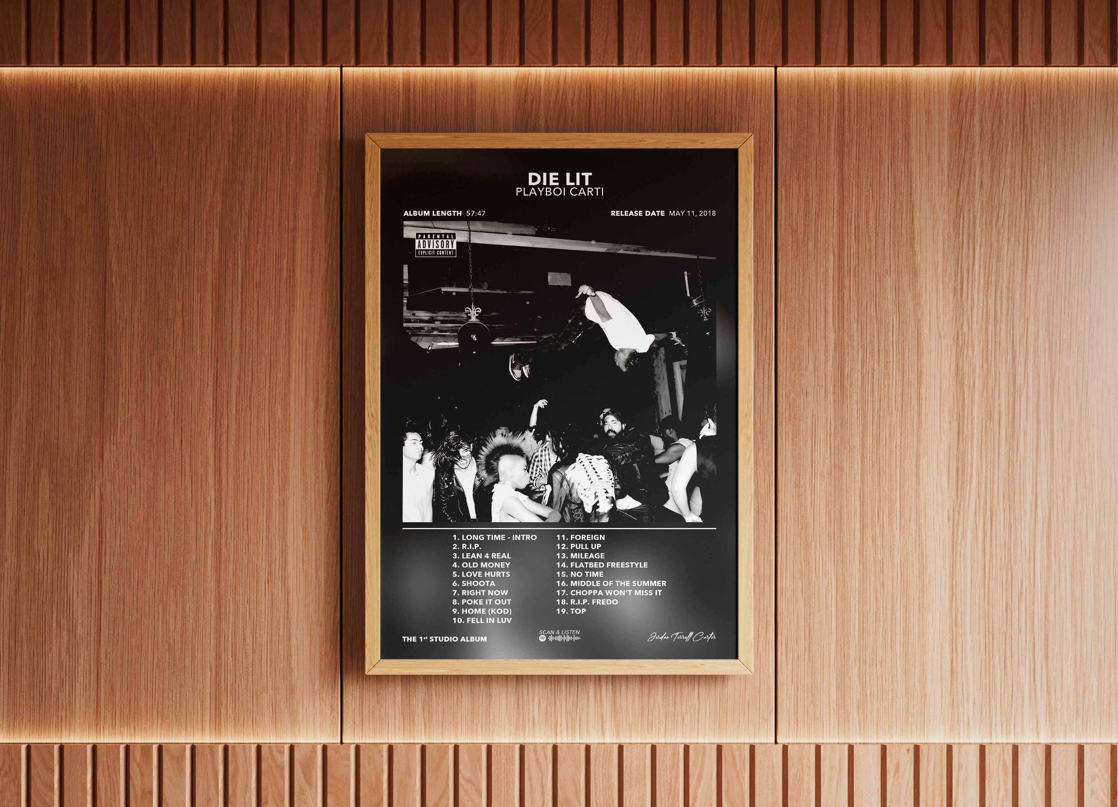 Poster Die Lit Playboi Carti - Backyard