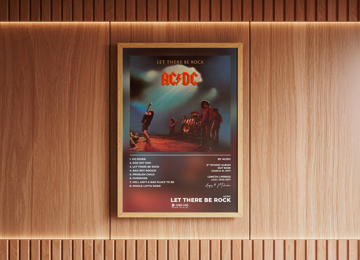 Let There Be Rock AC/DC Poster