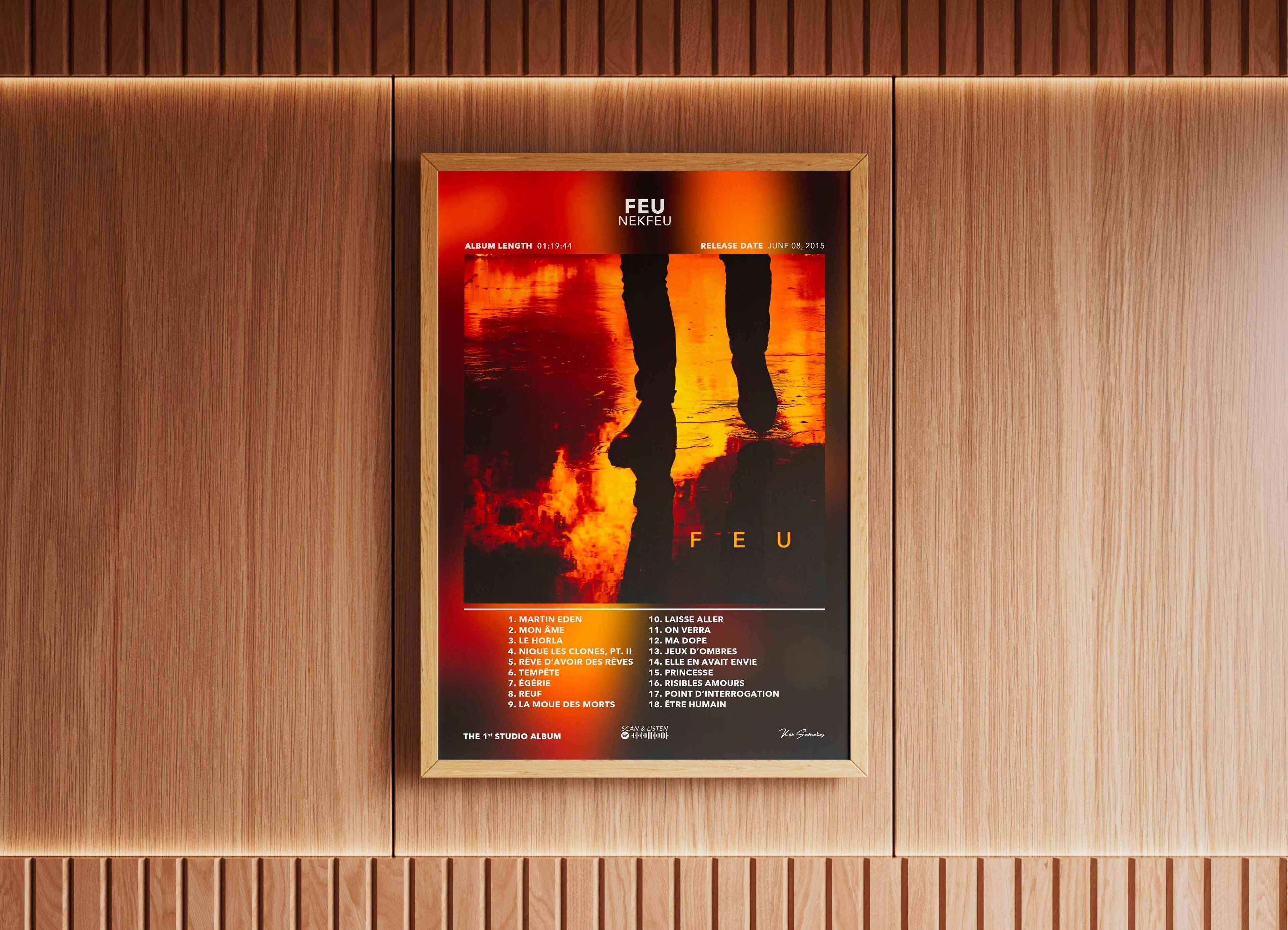 Poster Feu Nekfeu - Backyard