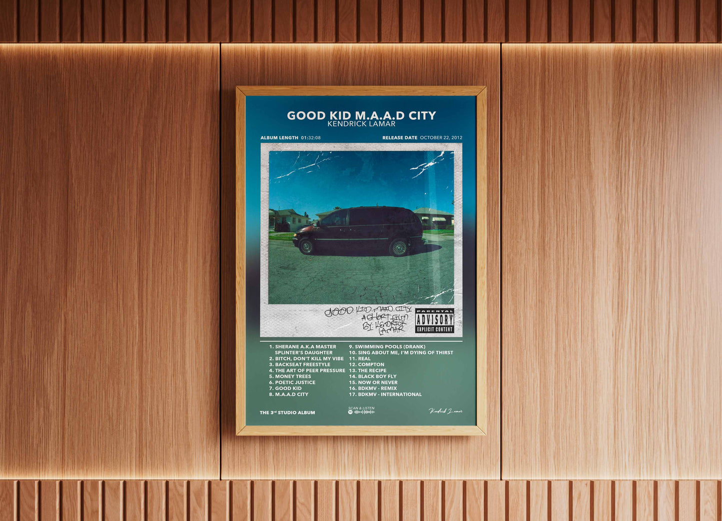 Poster Good Kid M.A.A.D City Kendrick Lamar