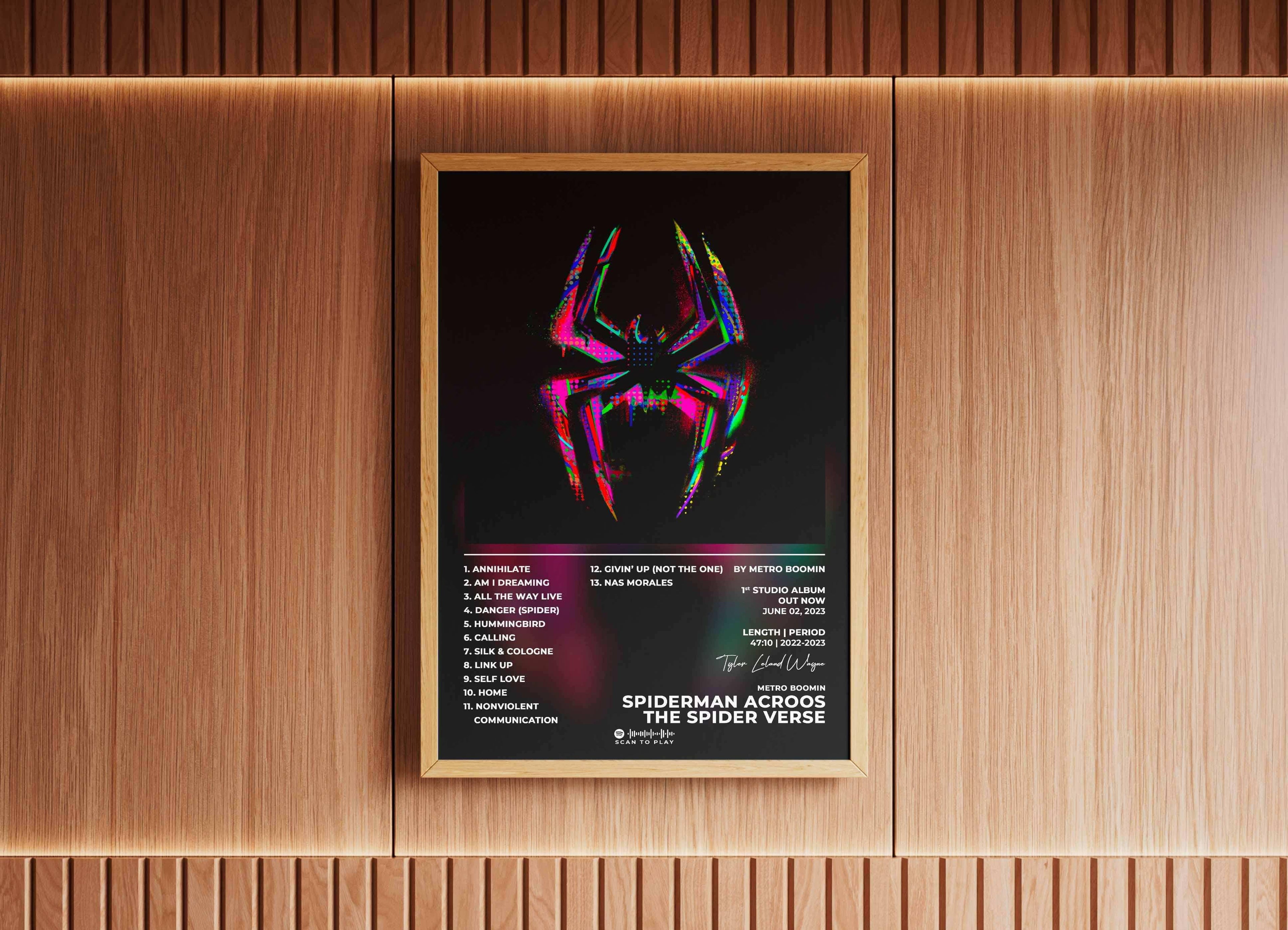 Spider-Man : Acroos The Spider-Verse Metro Boomin Poster - Backyard