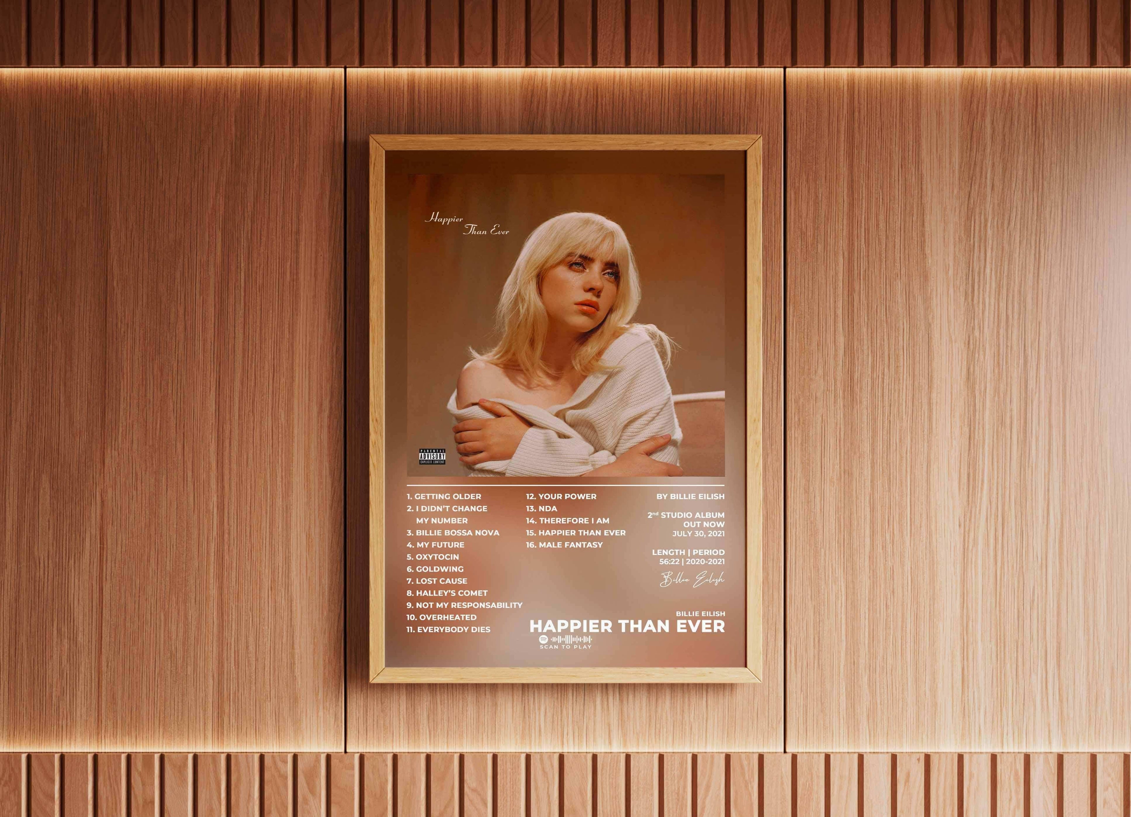 Happier Than Ever Billie Eilish Poster - Backyard