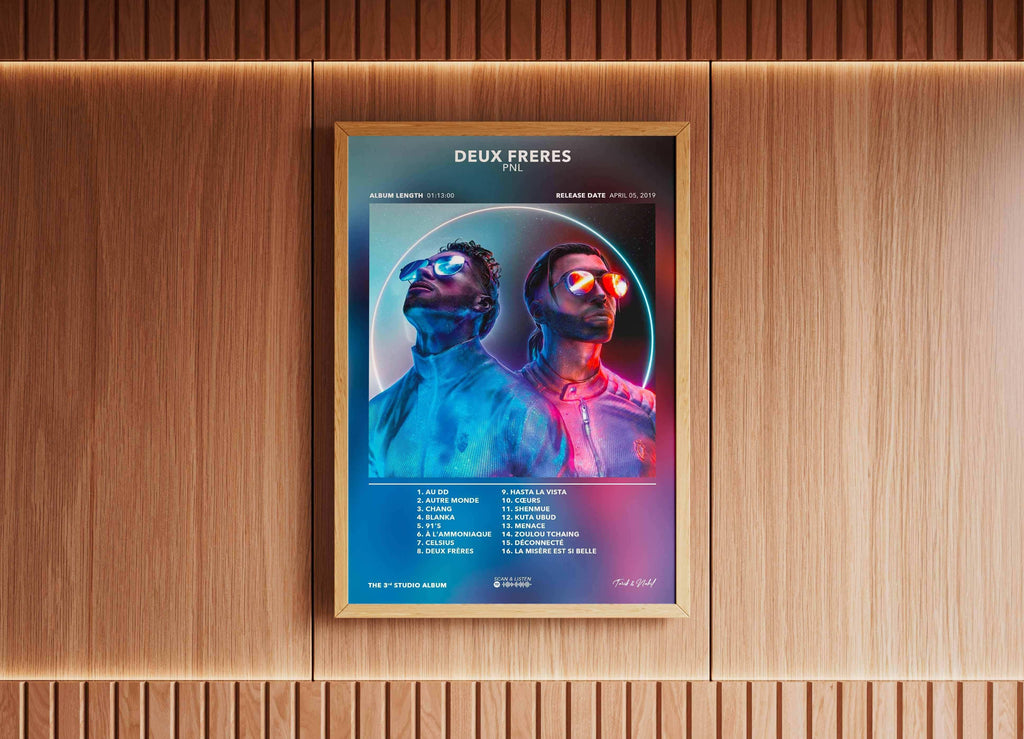 Poster Deux Frères PNL - Backyard