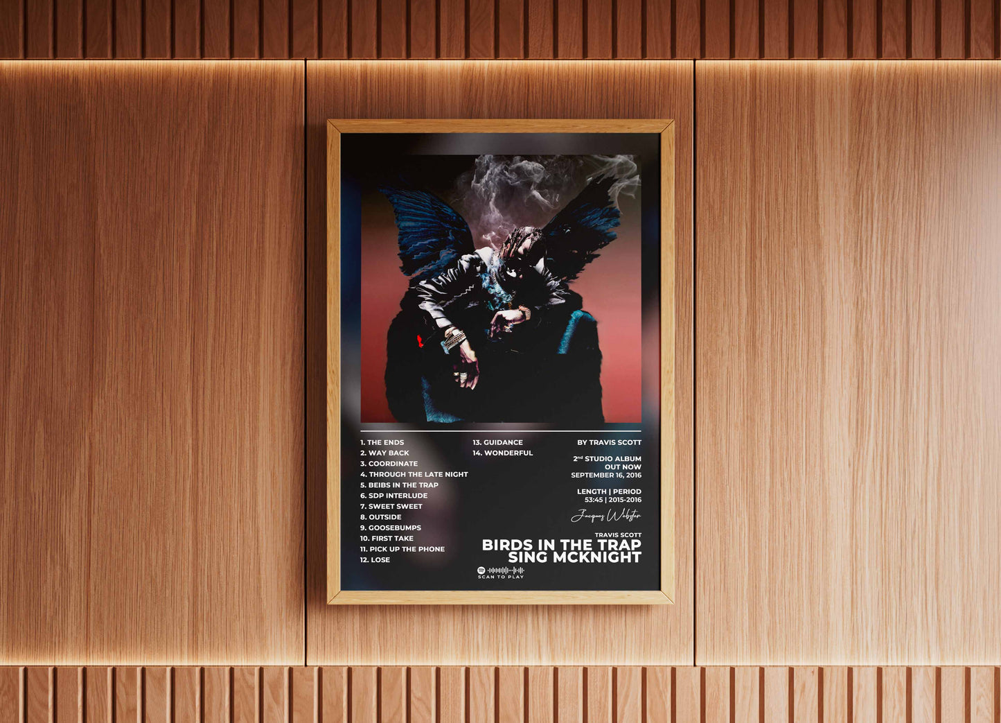 Birds In The Trap Sing Mcknight Travis Scott Poster