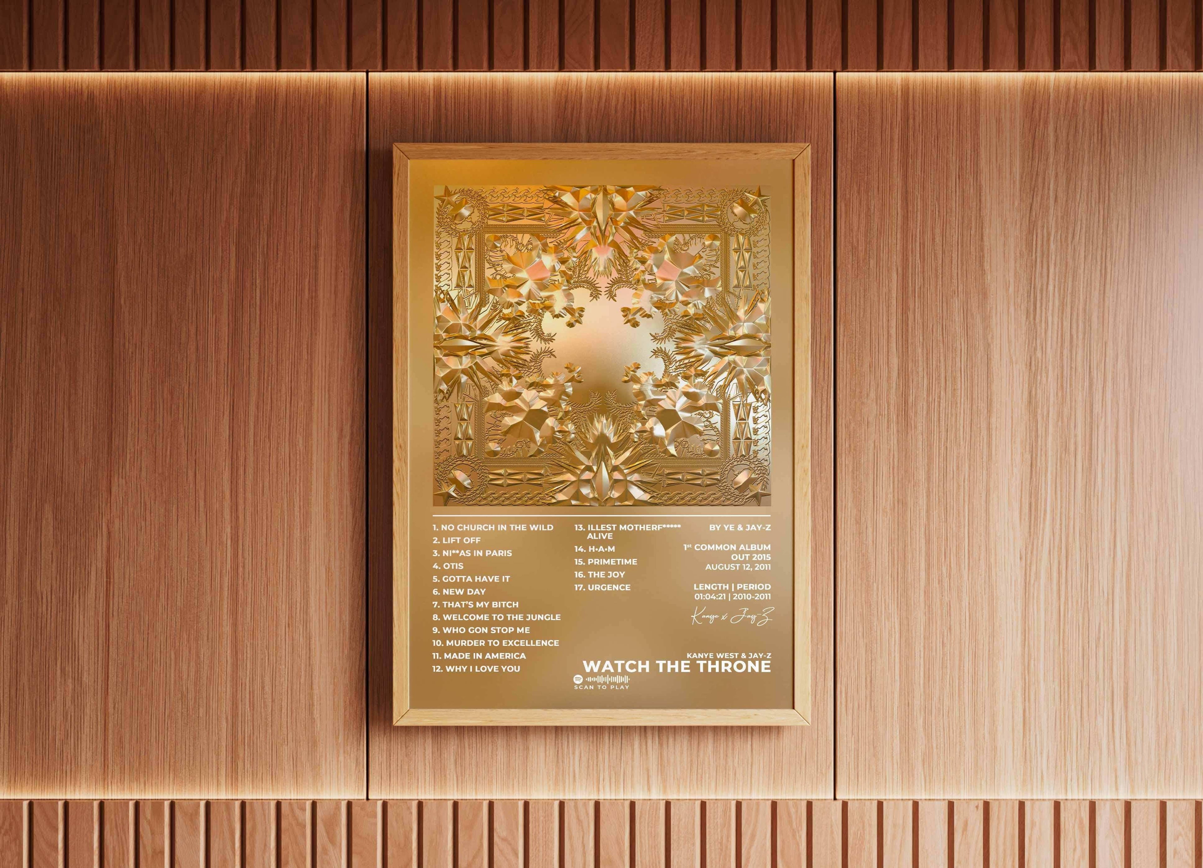Watch The Throne Kanye West & Jay-Z Poster - Backyard