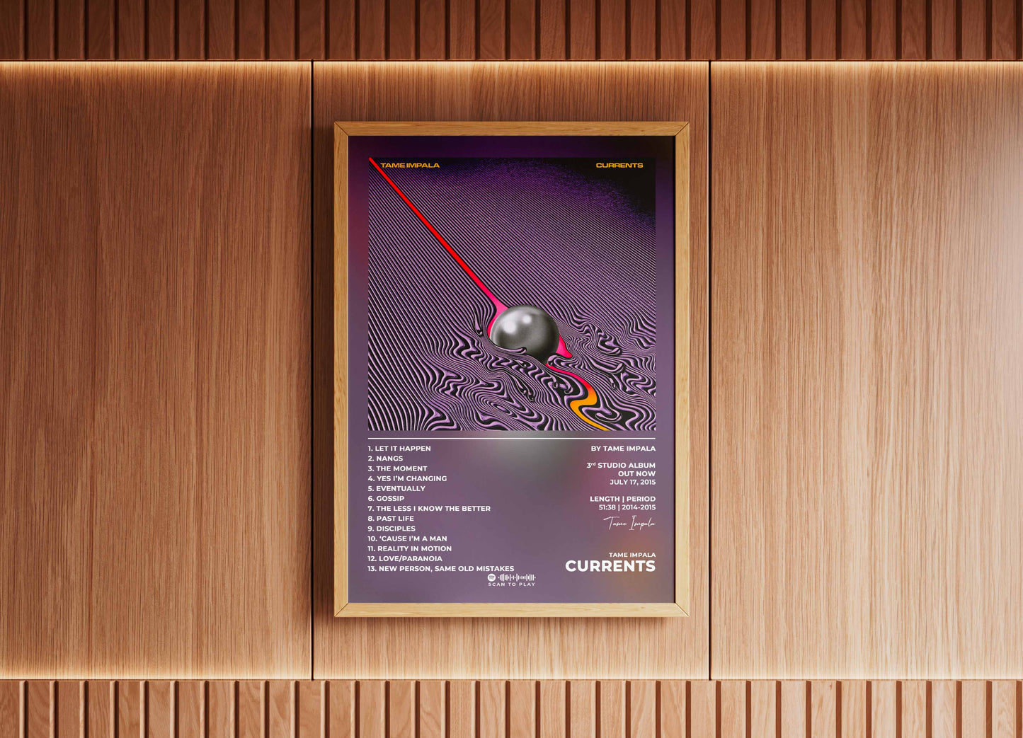 Currents Tame Impala Poster