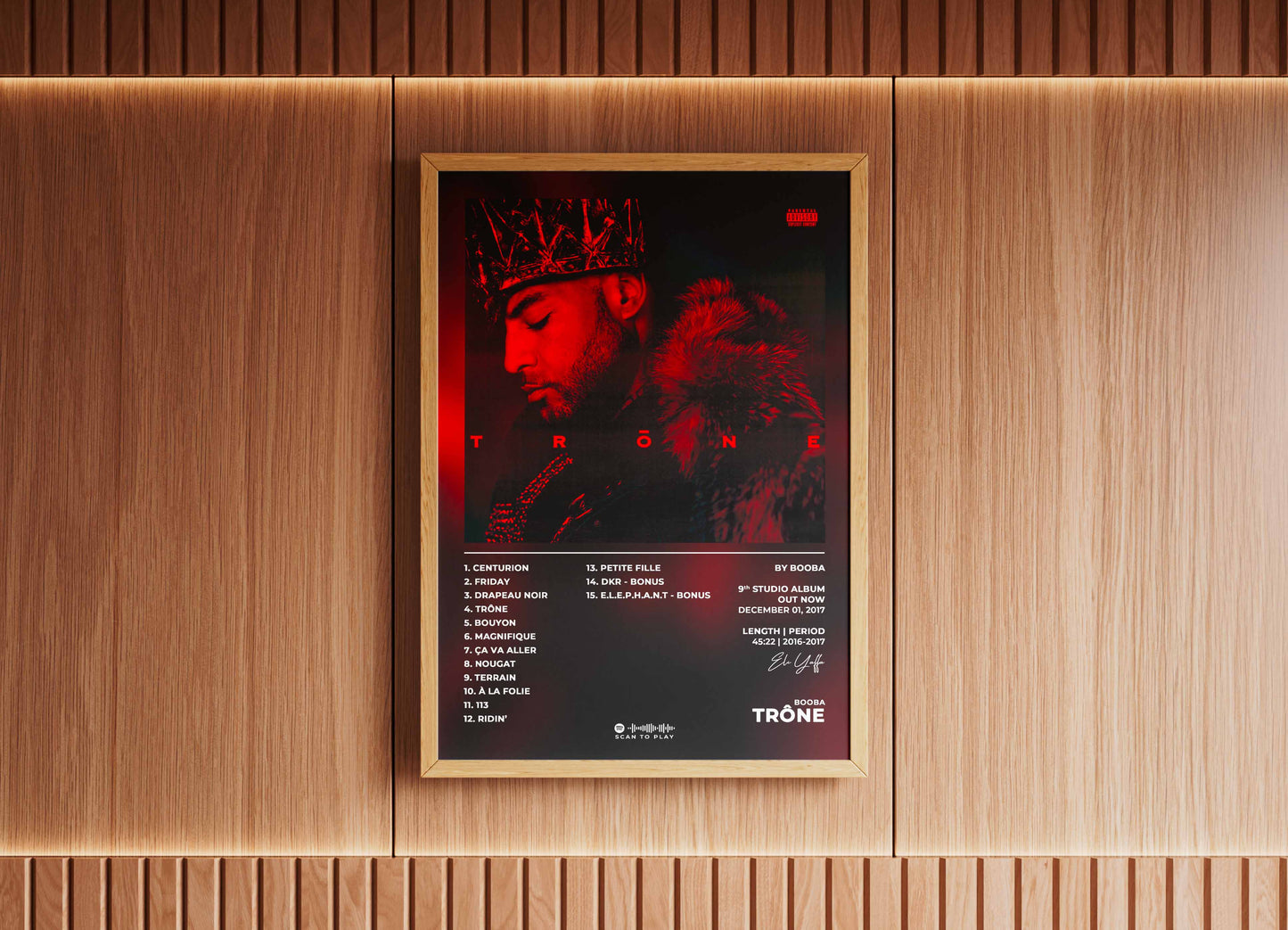 Trône Booba Poster