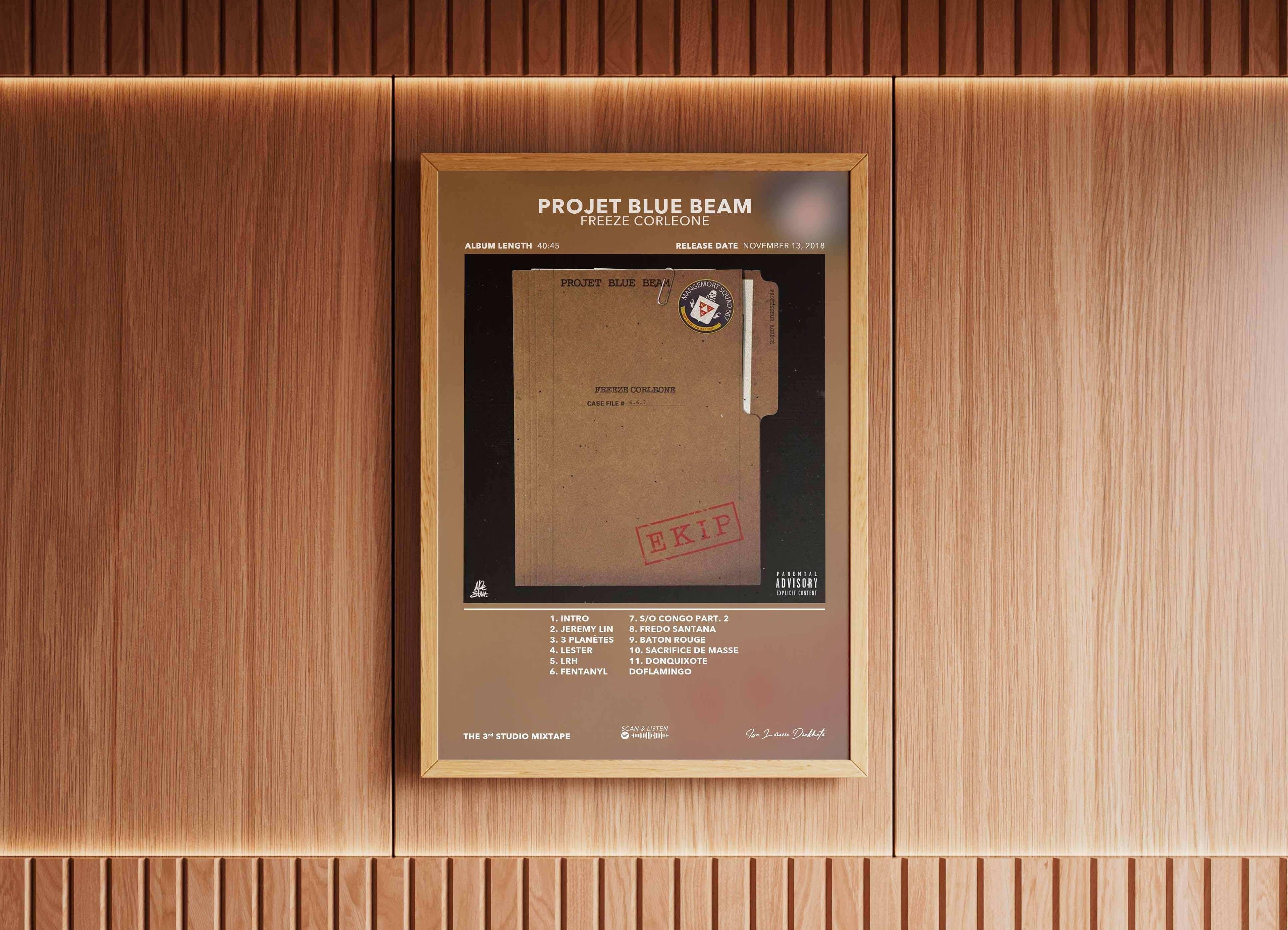 Poster Projet Blue Beam (PBB) Freeze Corleone - Backyard