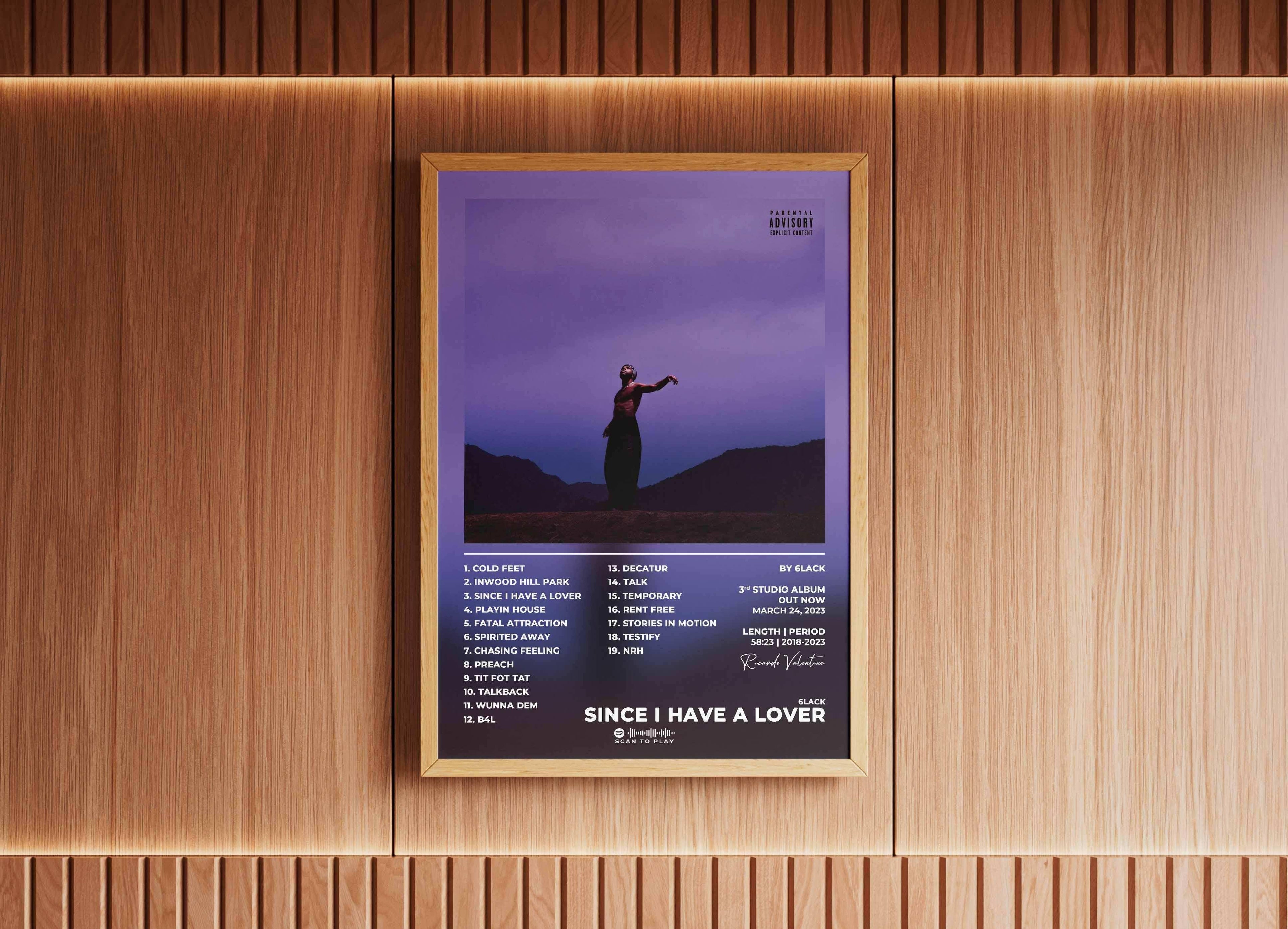 Affiche encadrée album Since I Have A Lover accrochée sur bois, fait en France, livraison gratuite 48h, cadeau Noël idéal