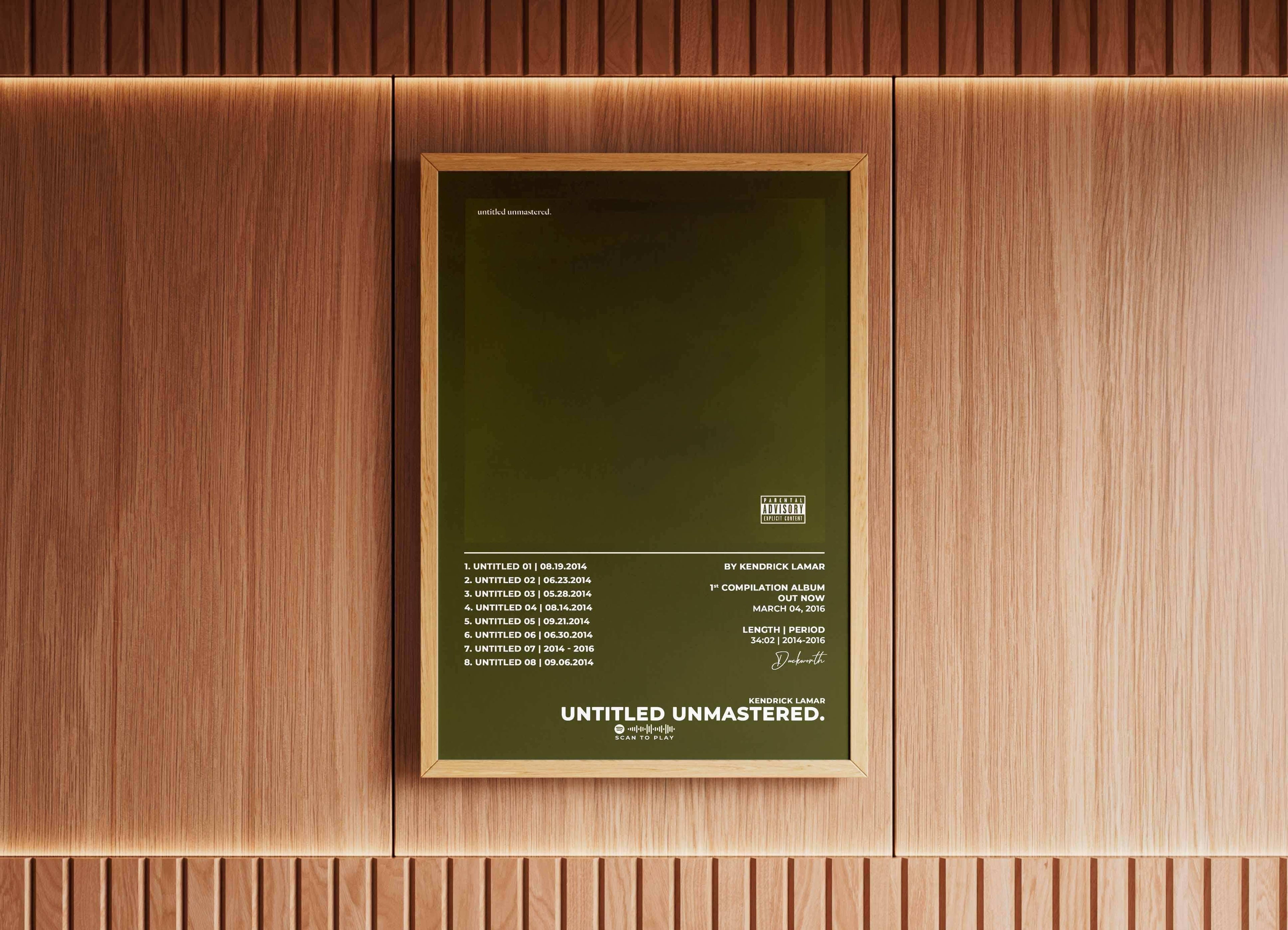 Untitled Unmastered Kendrick Lamar Poster - Backyard