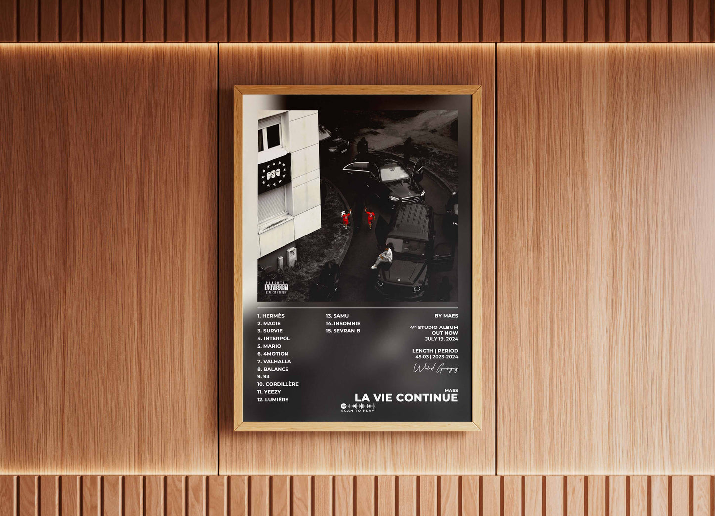 La Vie Continue Maes Poster