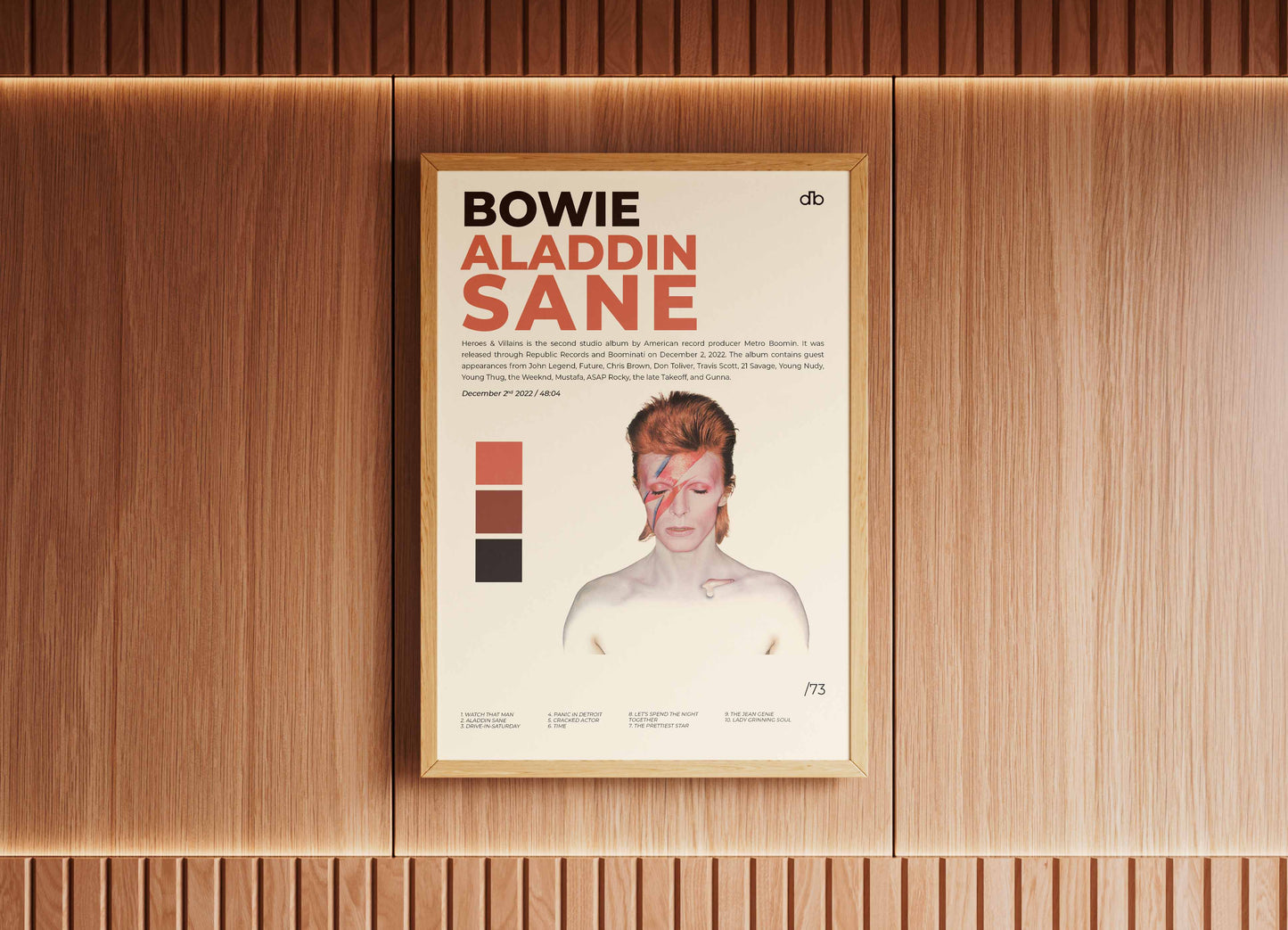 Aladdin Sane David Bowie Poster