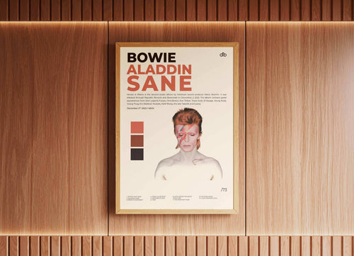 Aladdin Sane David Bowie Poster - Backyard
