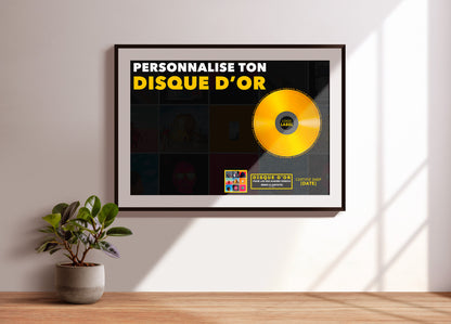 Personnalise ton disque d'or