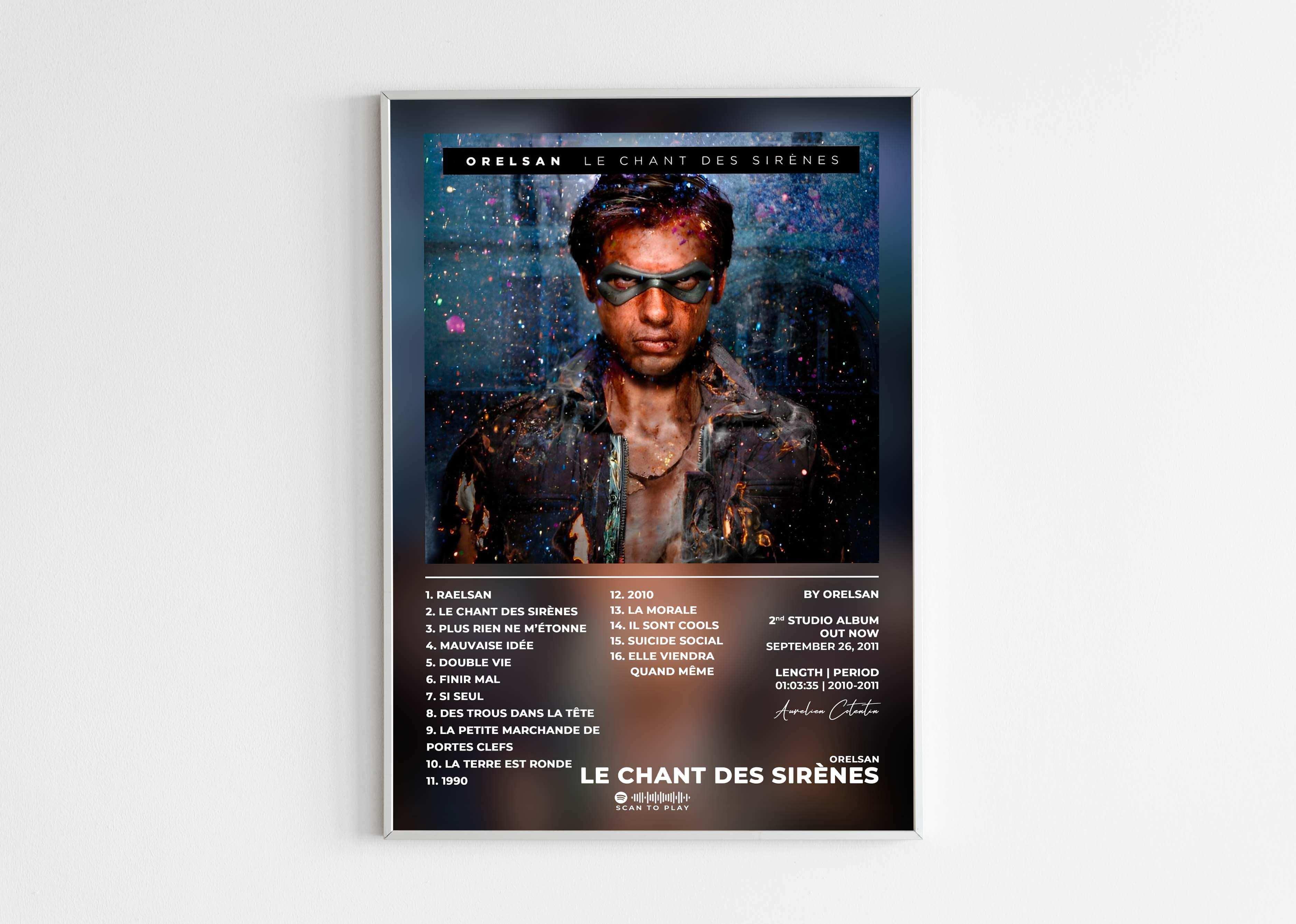 Le Chant Des Sirènes Orelsan Poster - Backyard