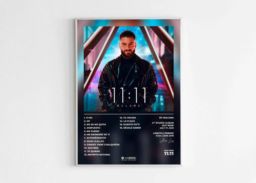 11:11 Maluma Poster - Backyard