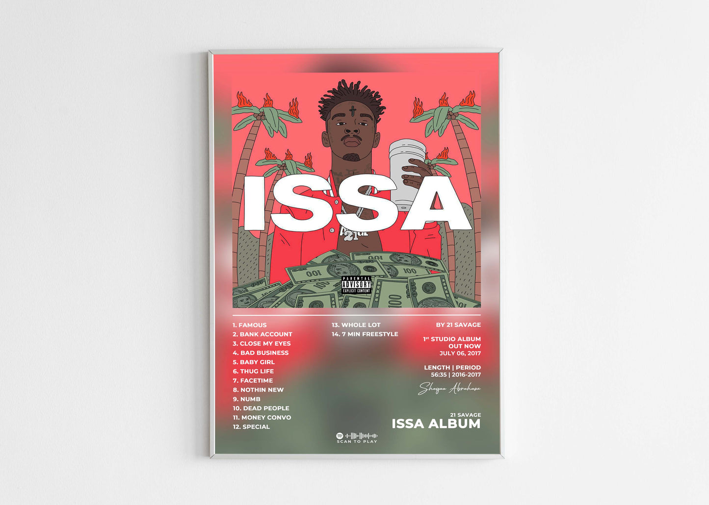 Issa 21 Savage Poster Backyard