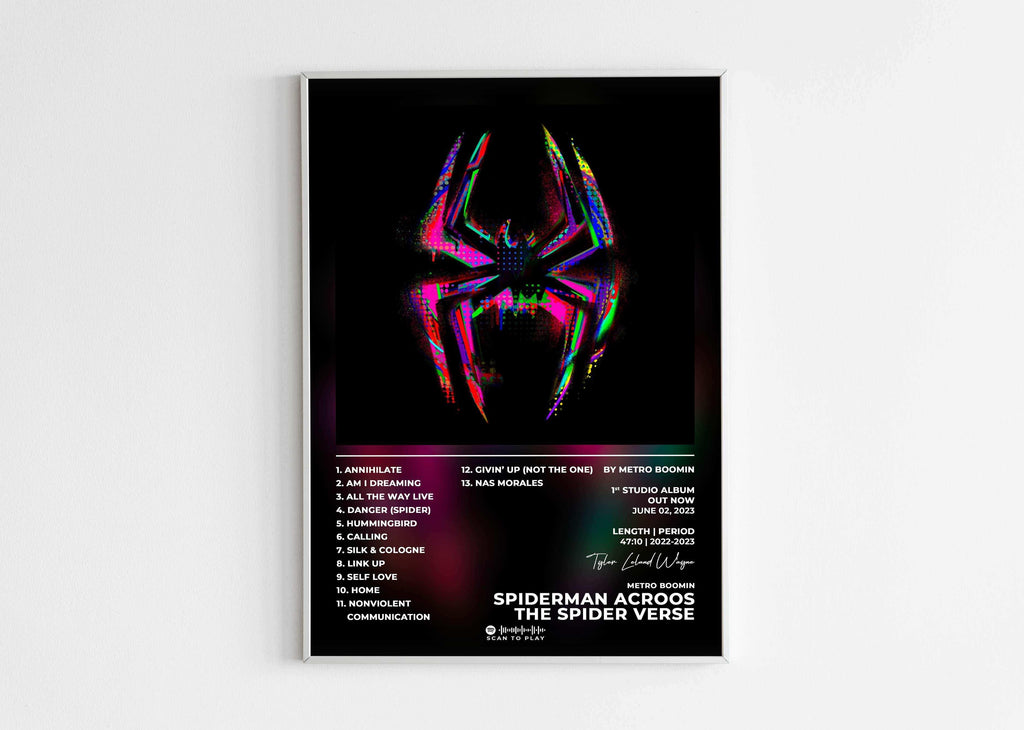 Spider-Man : Acroos The Spider-Verse Metro Boomin Poster - Backyard