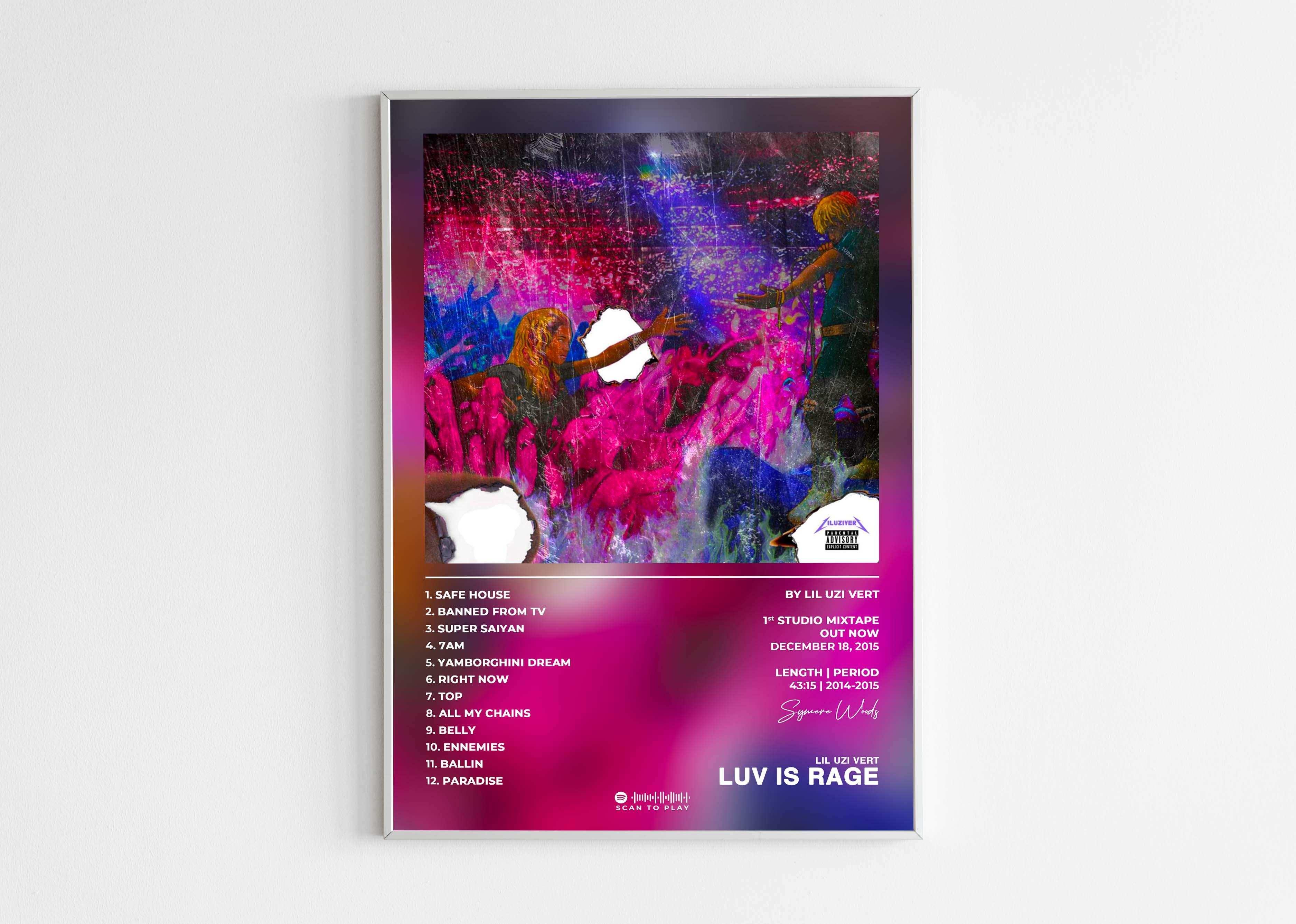 LUV Is Rage Lil Uzi Vert Poster - Backyard