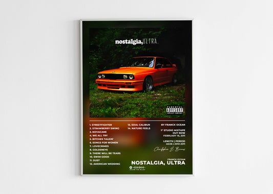 Nostalgia Ultra Frank Ocean Poster Backyard