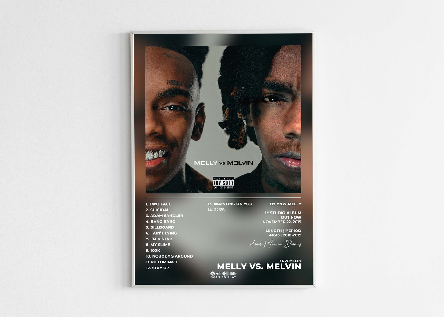 Melly vs Mevin YNW Melly Poster Backyard