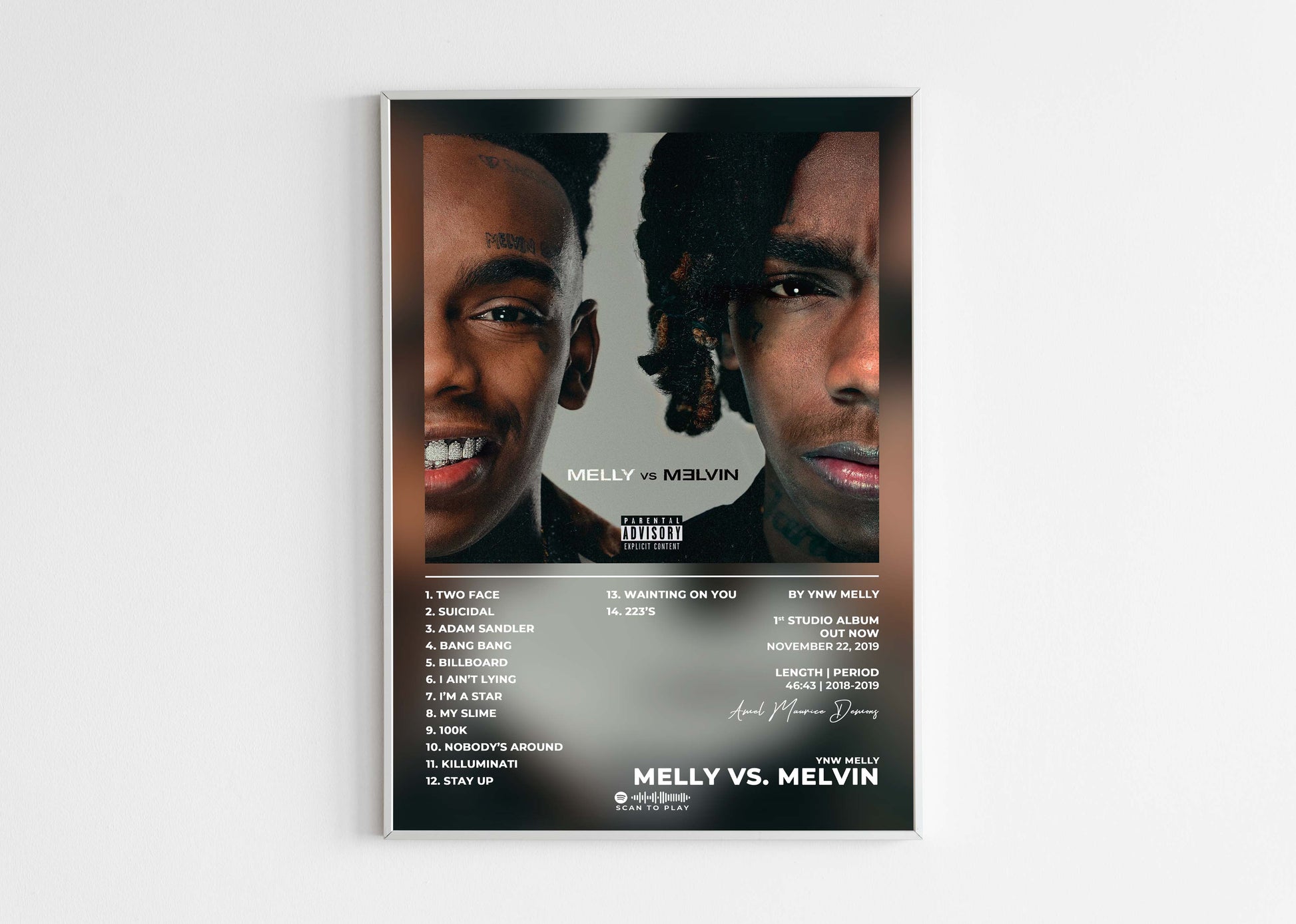 Melly vs Mevin YNW Melly Poster Backyard