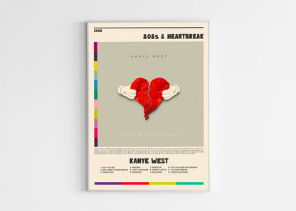 808's & Heartbreak Kanye West Poster