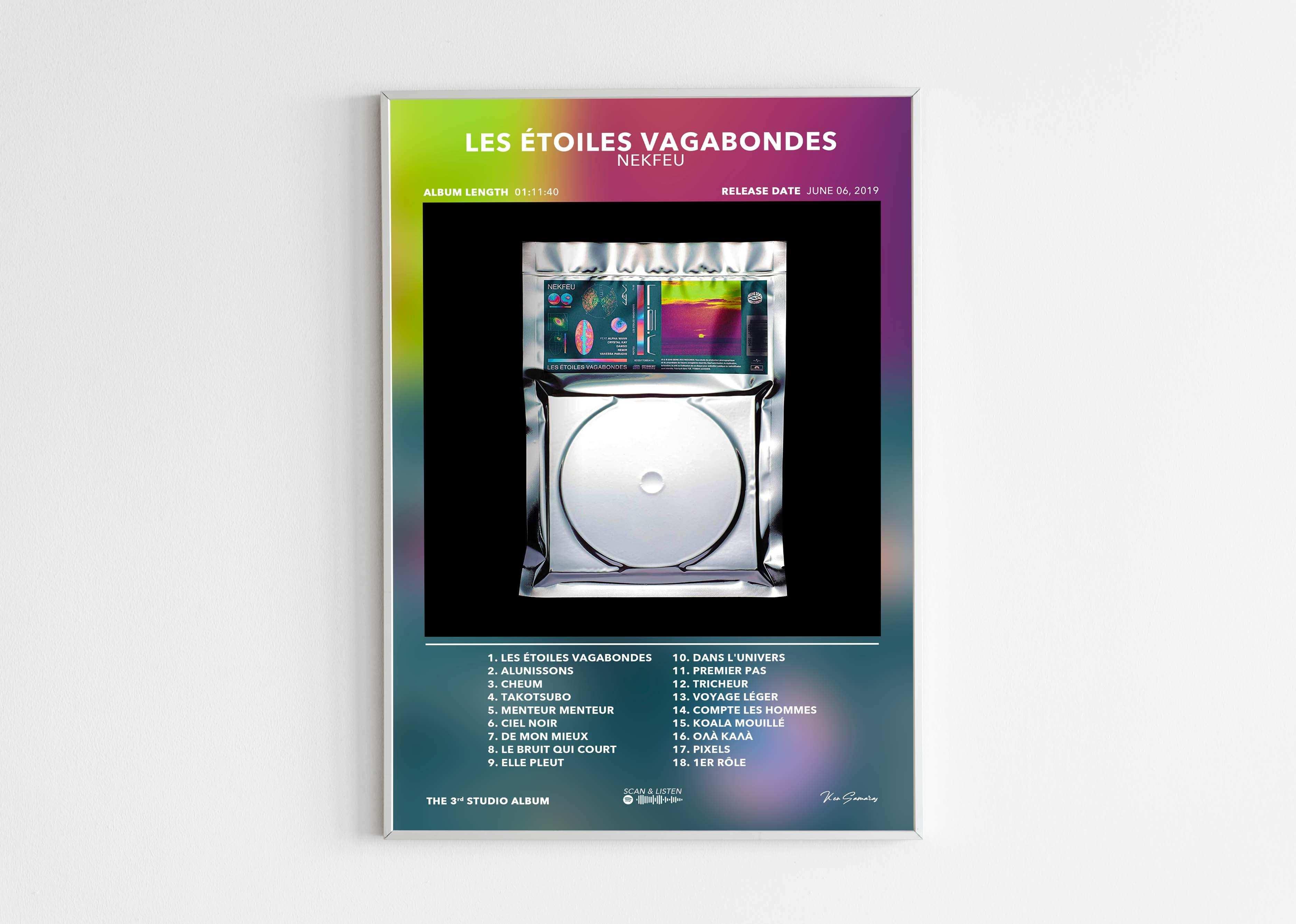 Poster Les Étoiles Vagabondes Nekfeu - Backyard