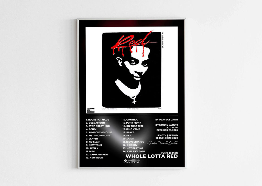 Whole Lotta Red Playboi Carti Poster - Backyard
