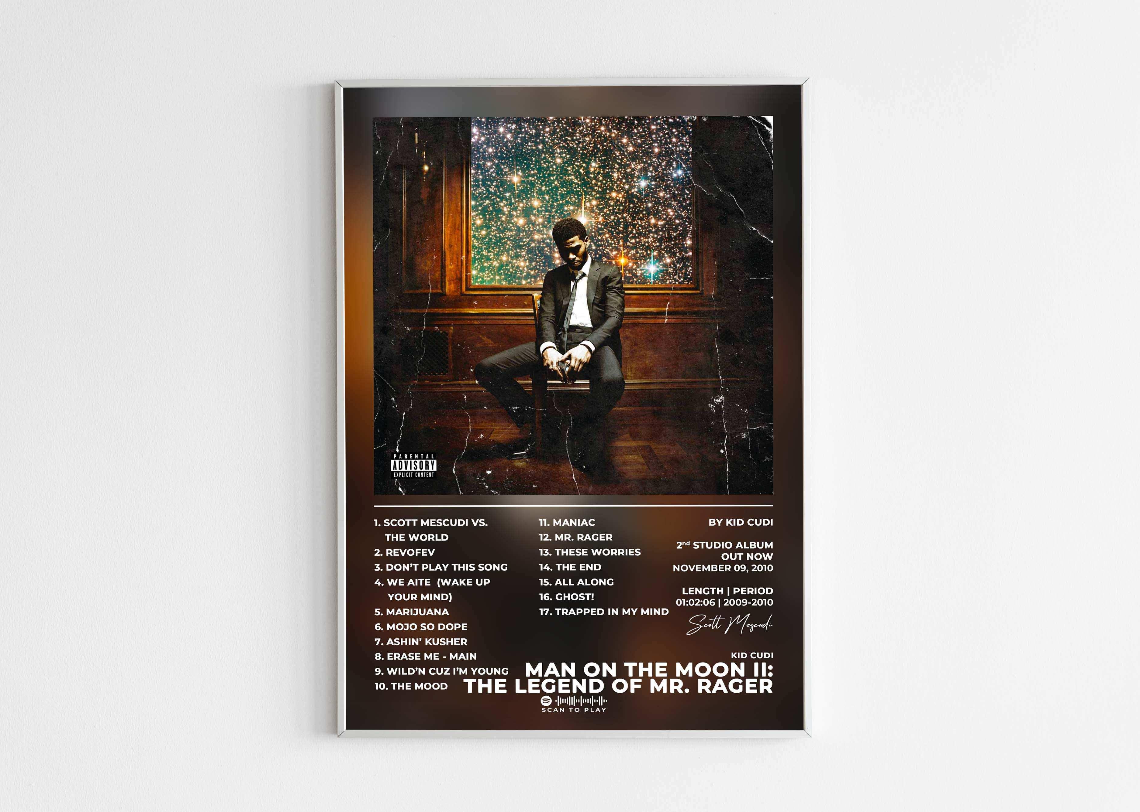 Man On The Moon 2 : The Legend Of Mr Rager Kid Cudi Poster - Backyard
