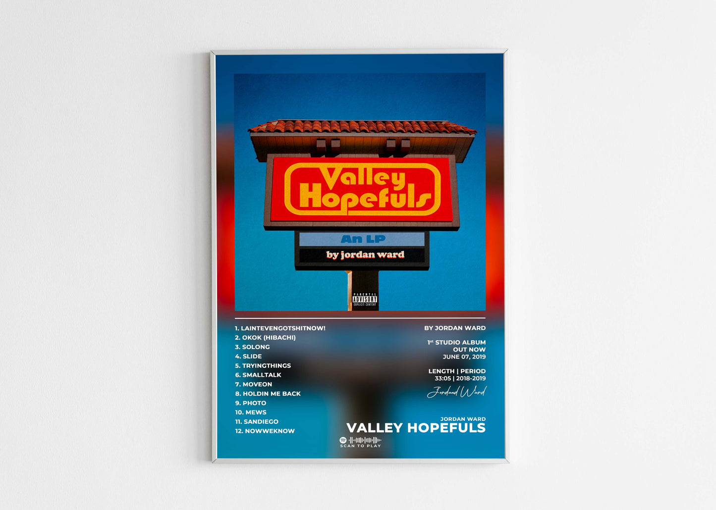 Valley Hopefuls Jordan Ward Poster Backyard