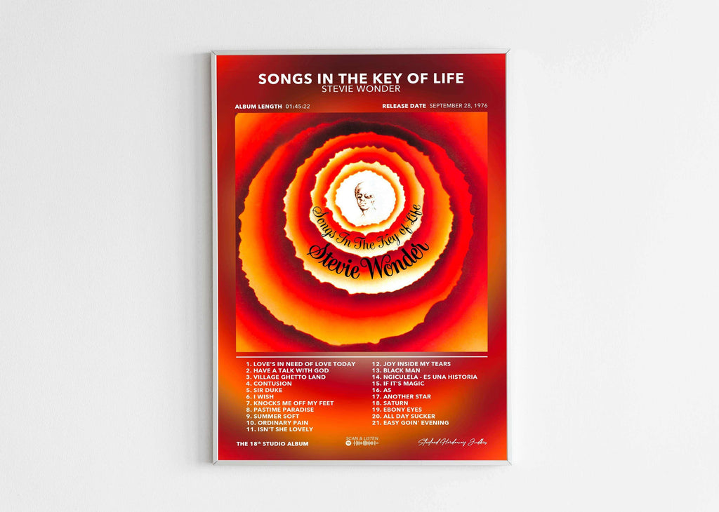 Poster Songs In The Key Of Life Stevie Wonder - Backyard
