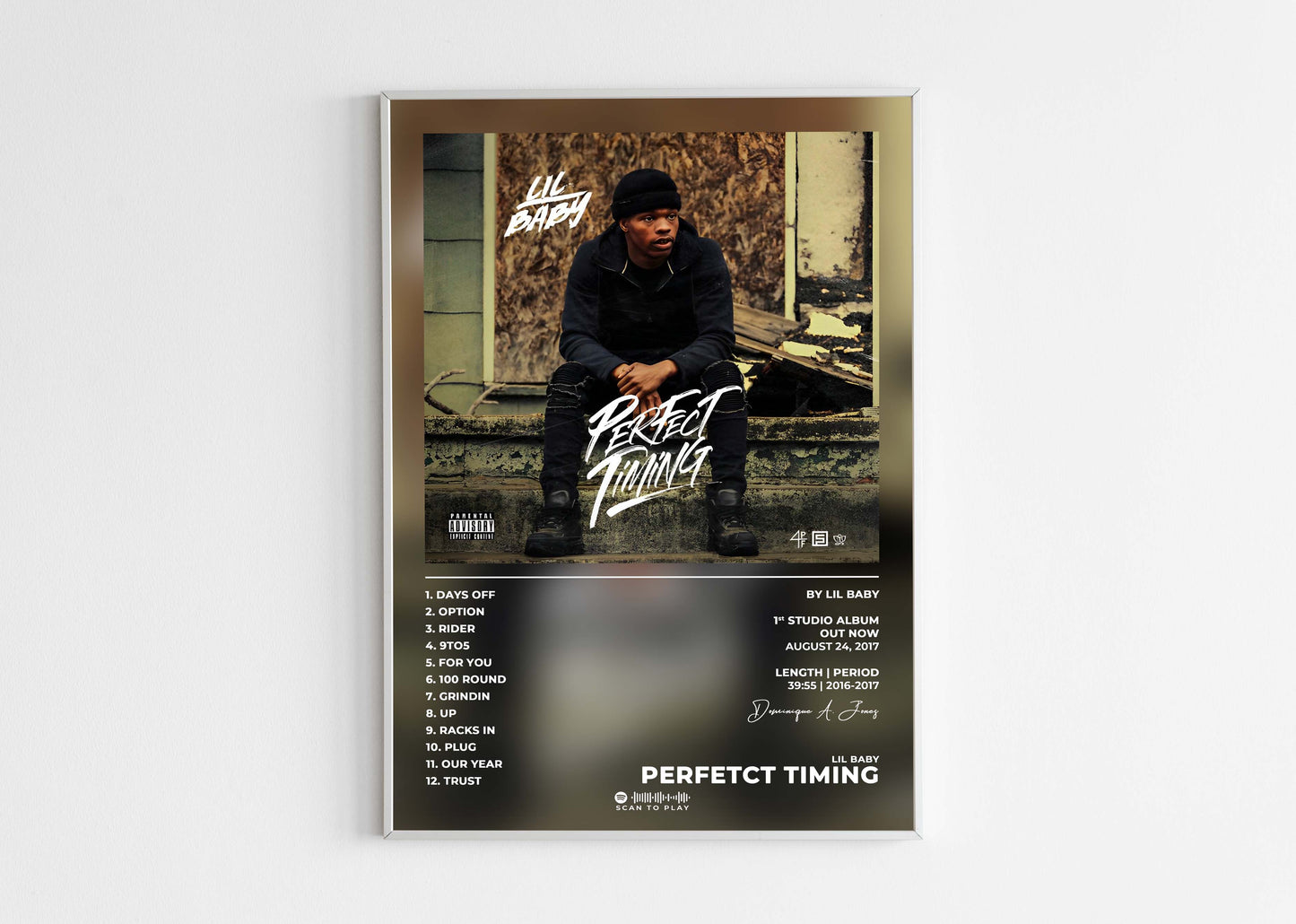 Perfect Timing Lil Baby Poster Backyard