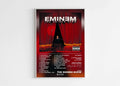 Affiche album Eminem Show sur mur blanc, fait en France, livraison gratuite 48h, cadeau Noël idéal