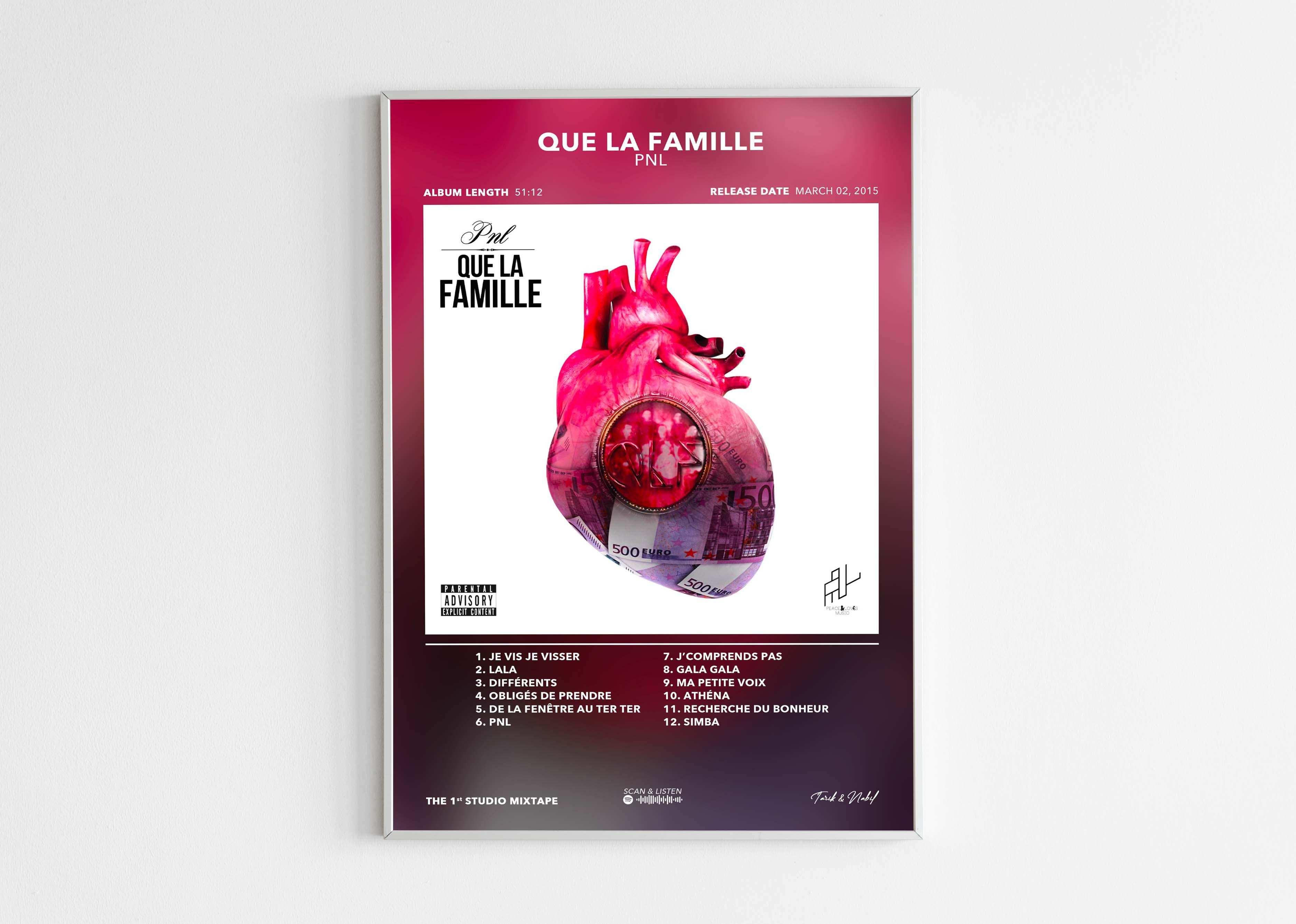 Poster Que La Famille PNL - Backyard