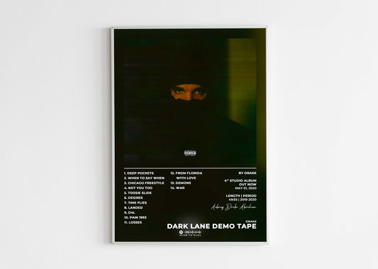 Dark Lane Demo Tape Drake Poster Backyard