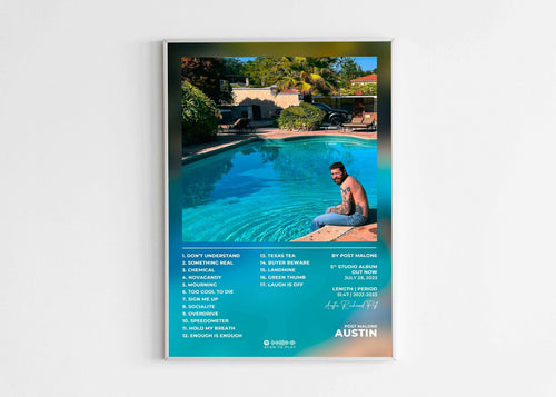 Austin Post Malone Poster - Backyard