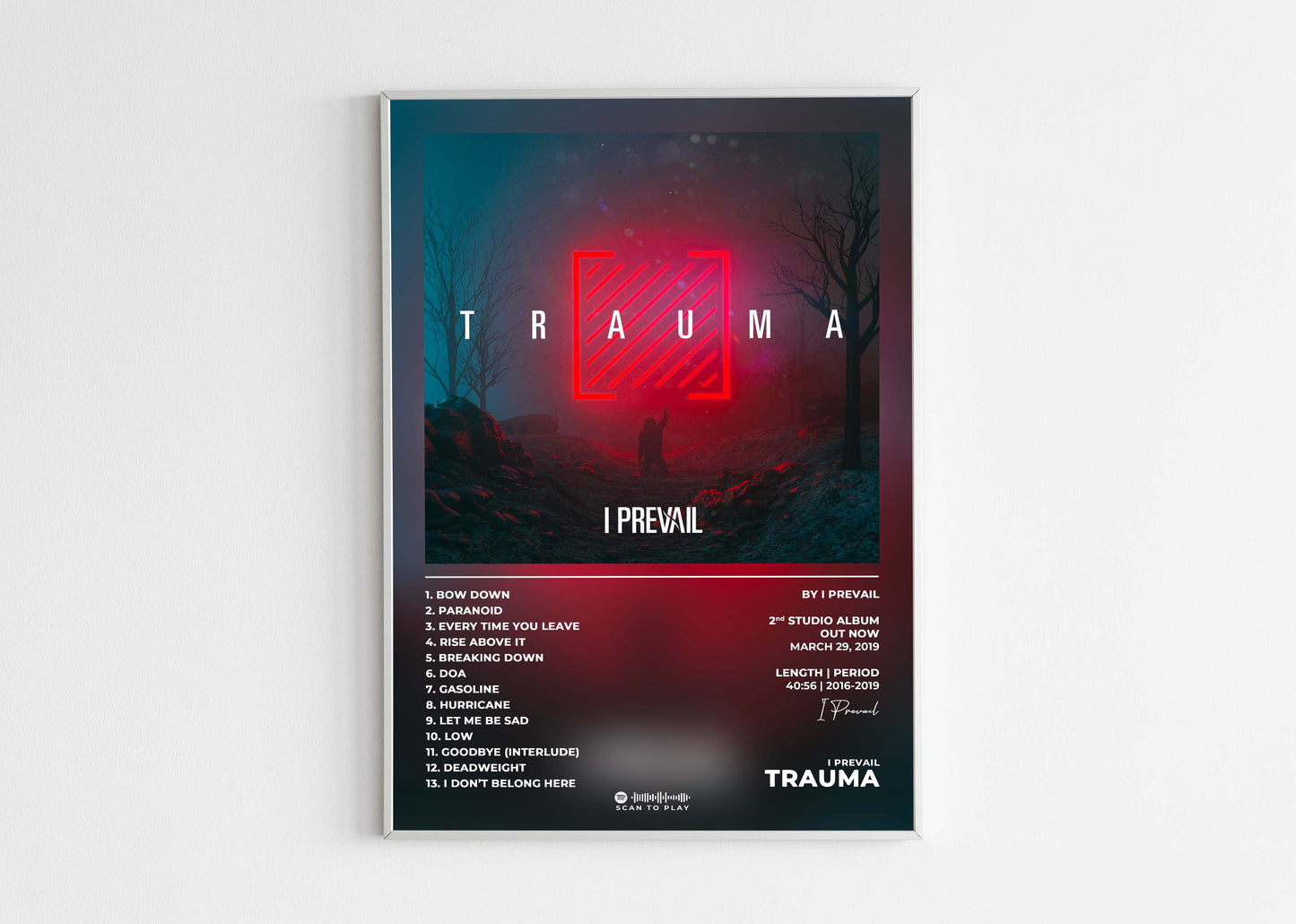 Trauma I Prevail Poster Backyard