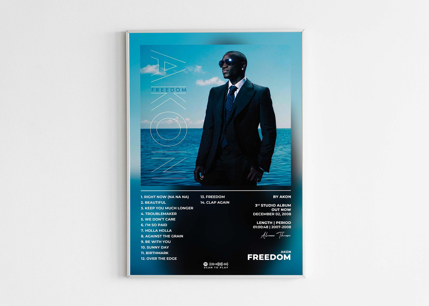 Freedom Akon Poster Backyard