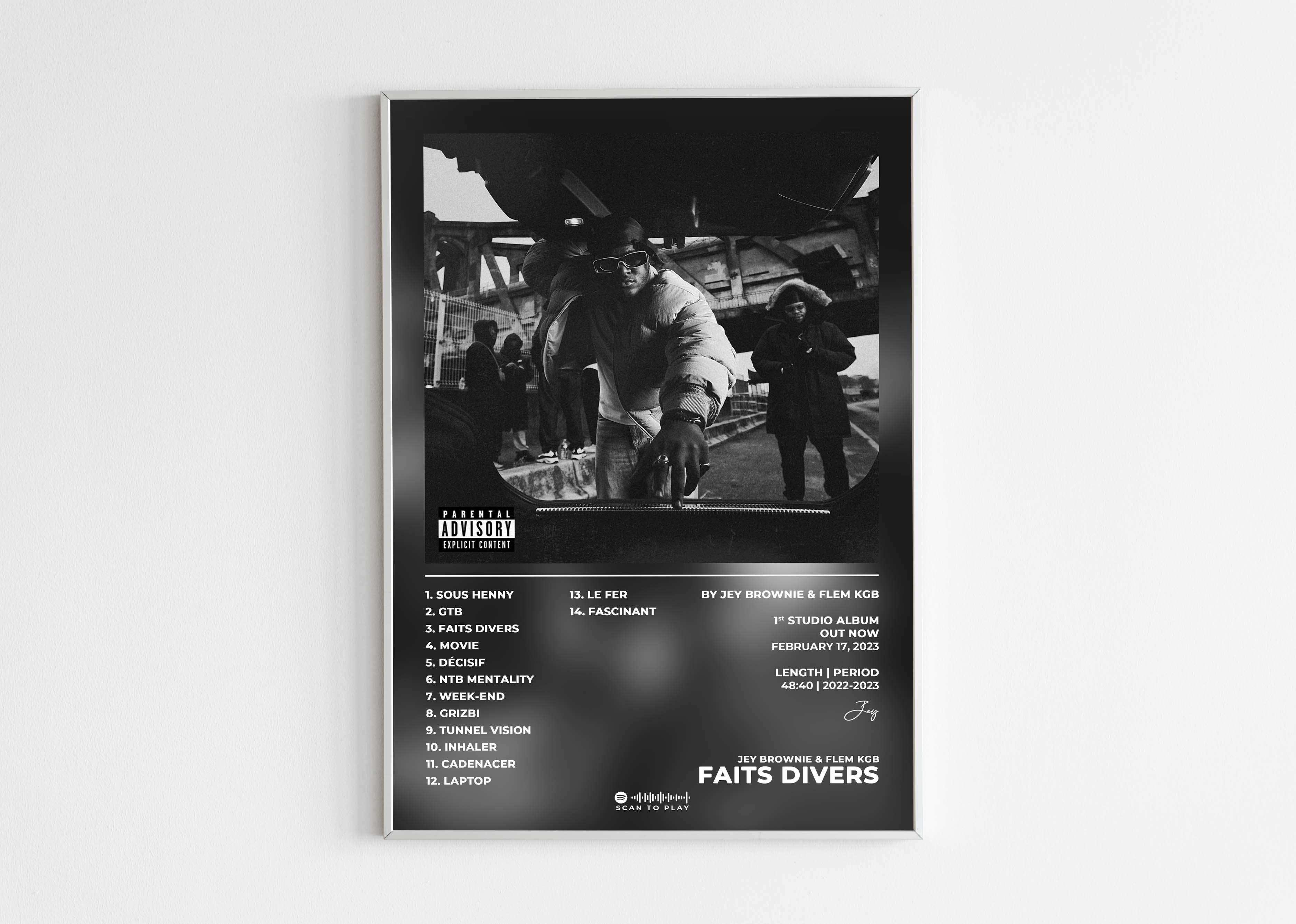 Faits Divers Jey Brownie Poster - Backyard