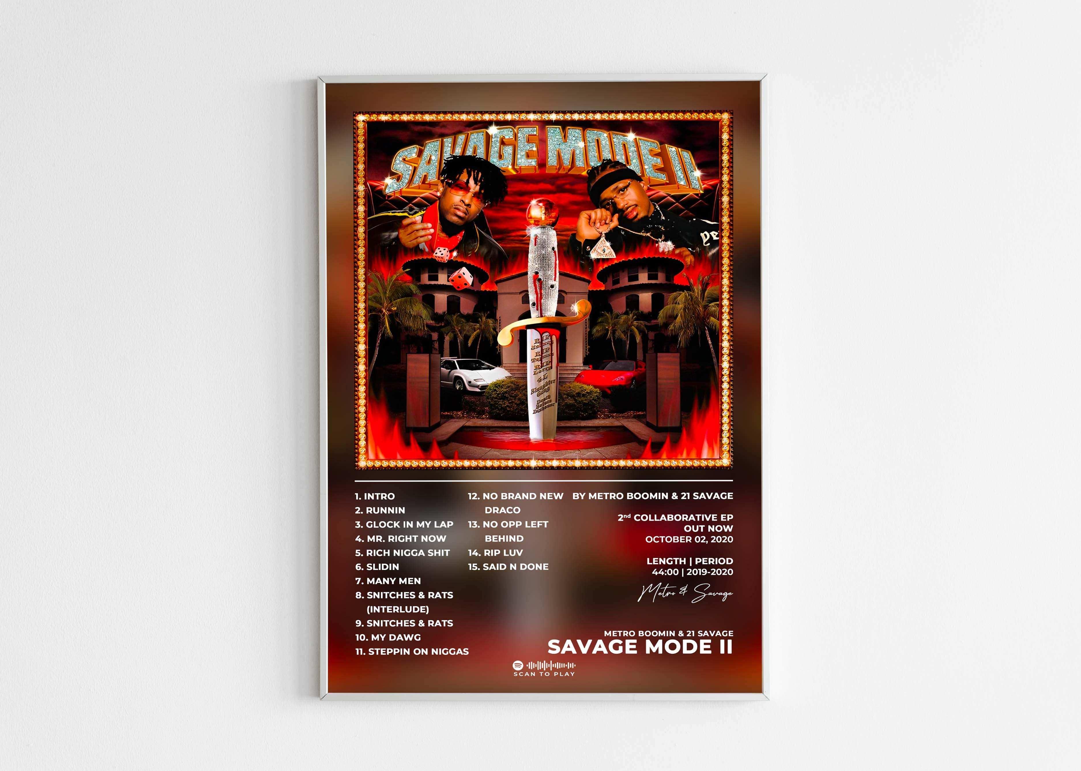 Savage Mode 2 Metro Boomin Poster - Backyard