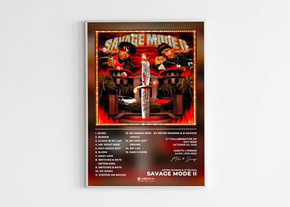 Savage Mode 2 Metro Boomin Poster Backyard