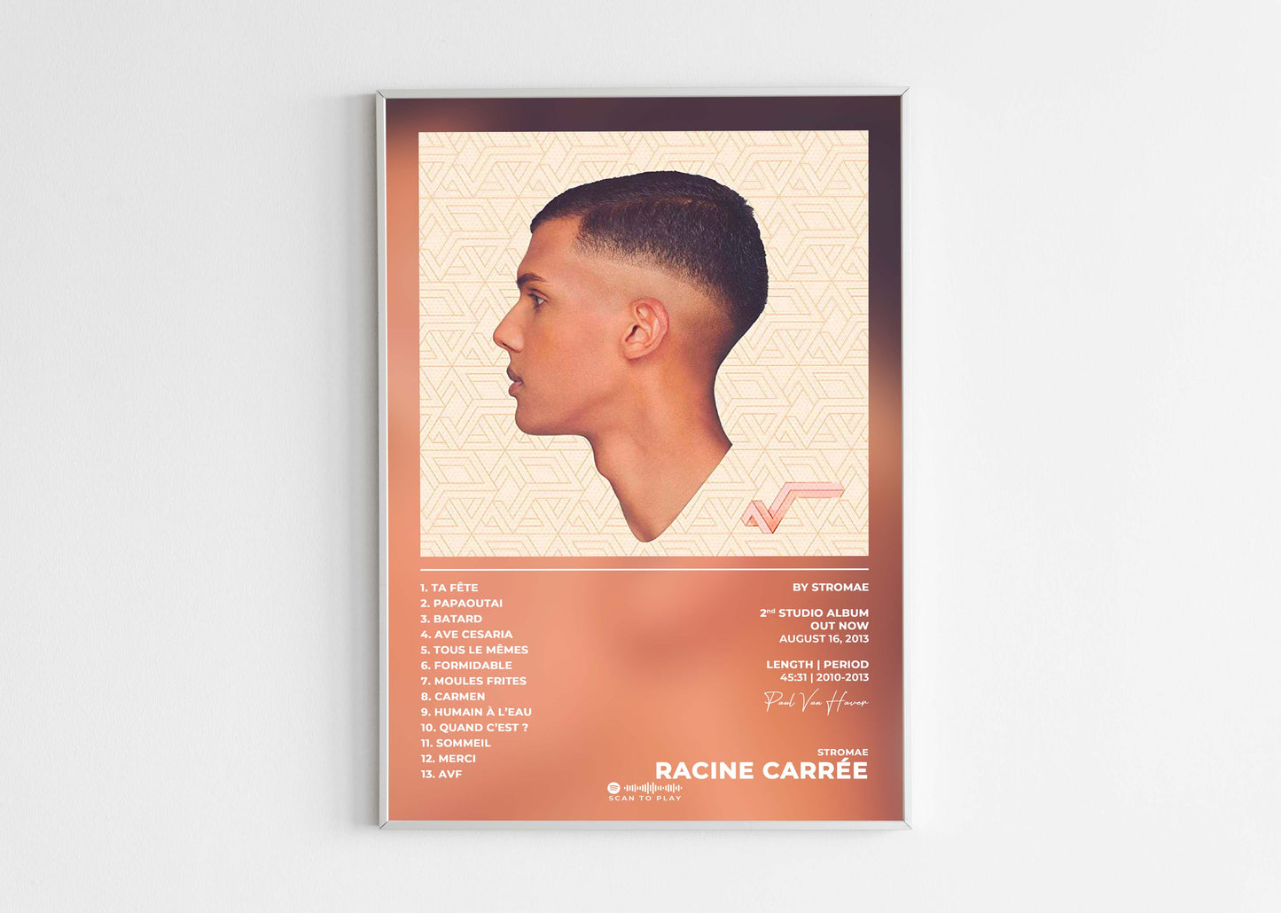 Racine Carrée Stromae Poster Backyard