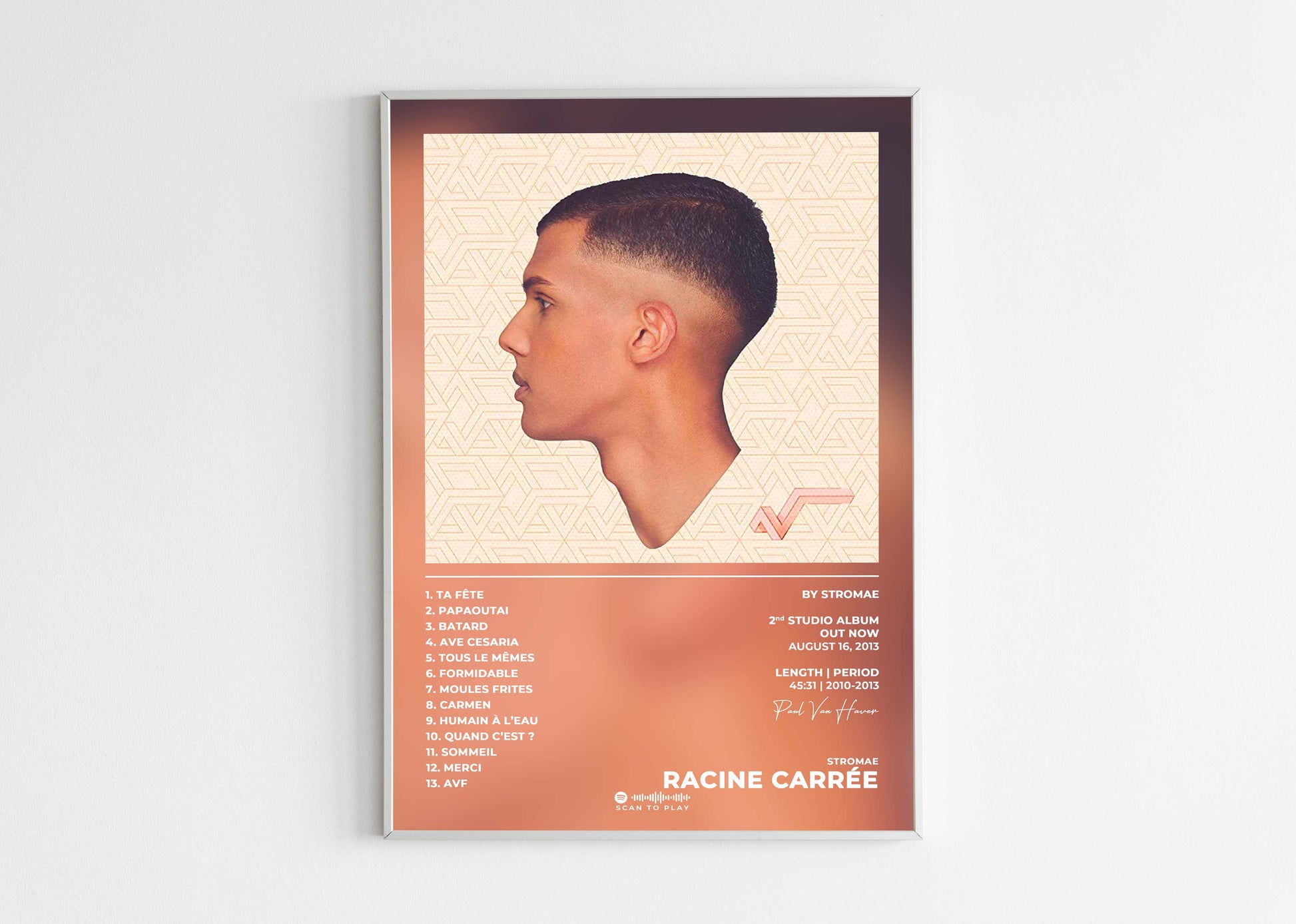 Racine Carrée Stromae Poster Backyard